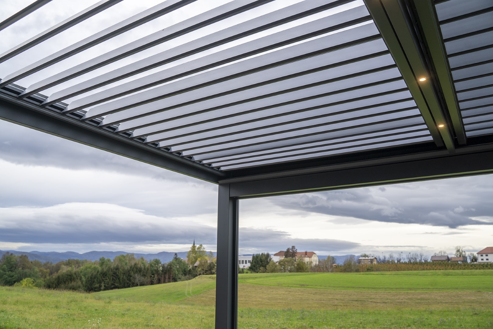 Projekt lamelna pergola IK Artiče