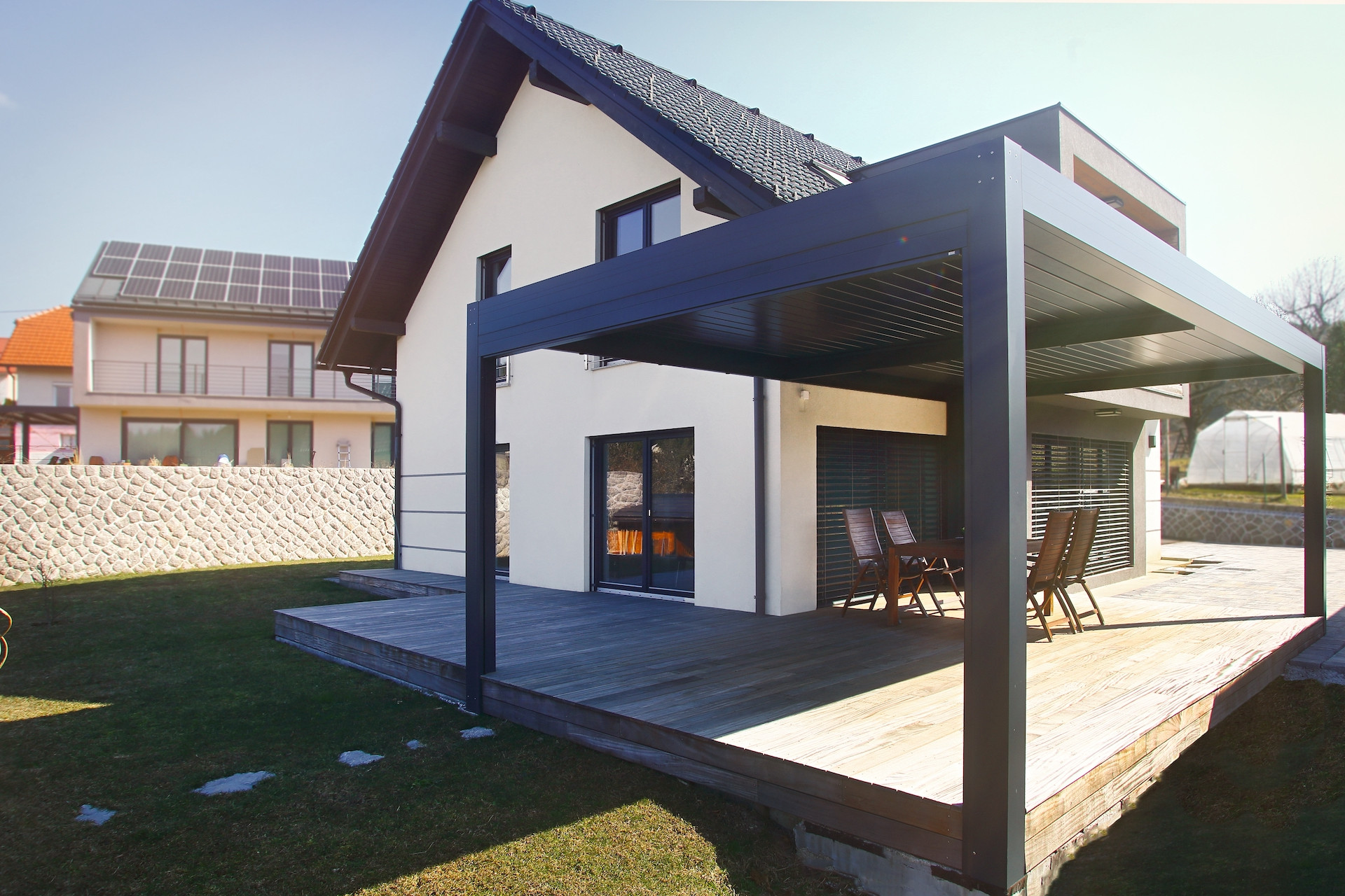 Projekt lamelna pergola KZ Postojna