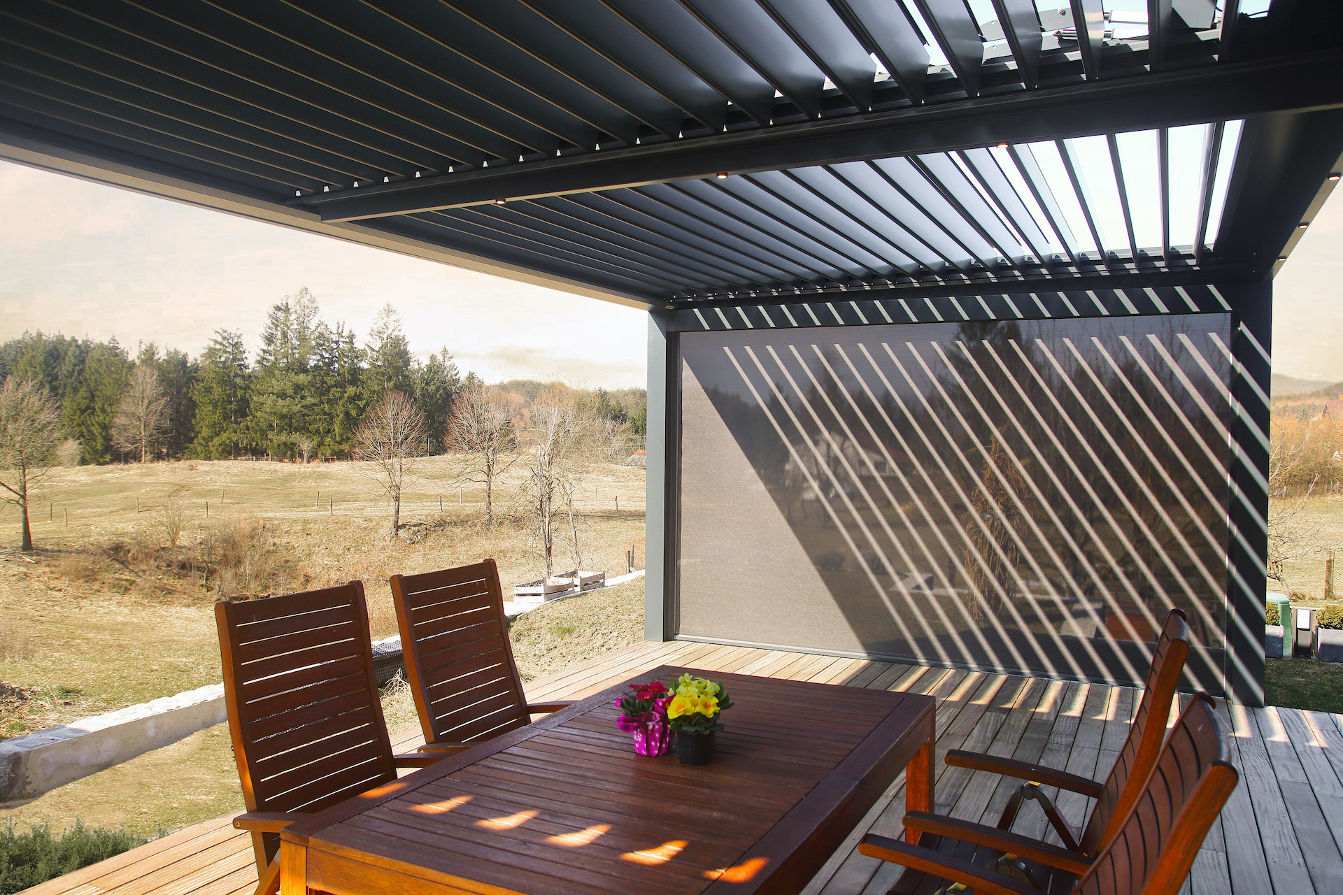 Projekt lamelna pergola KZ Postojna