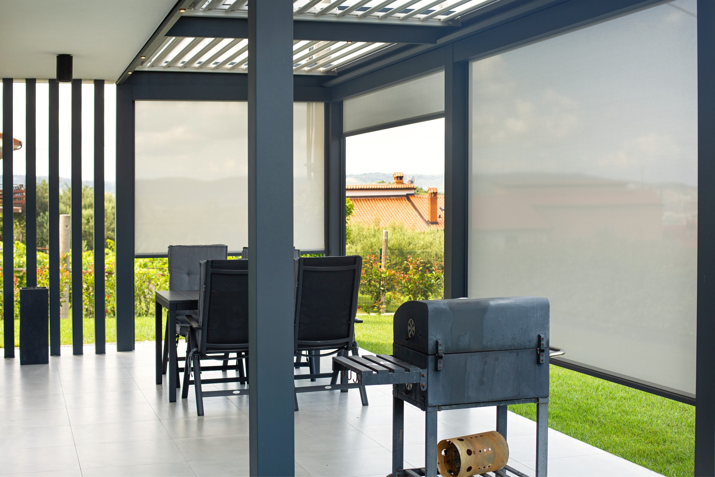 Projekt lamelna pergola MM Vipava