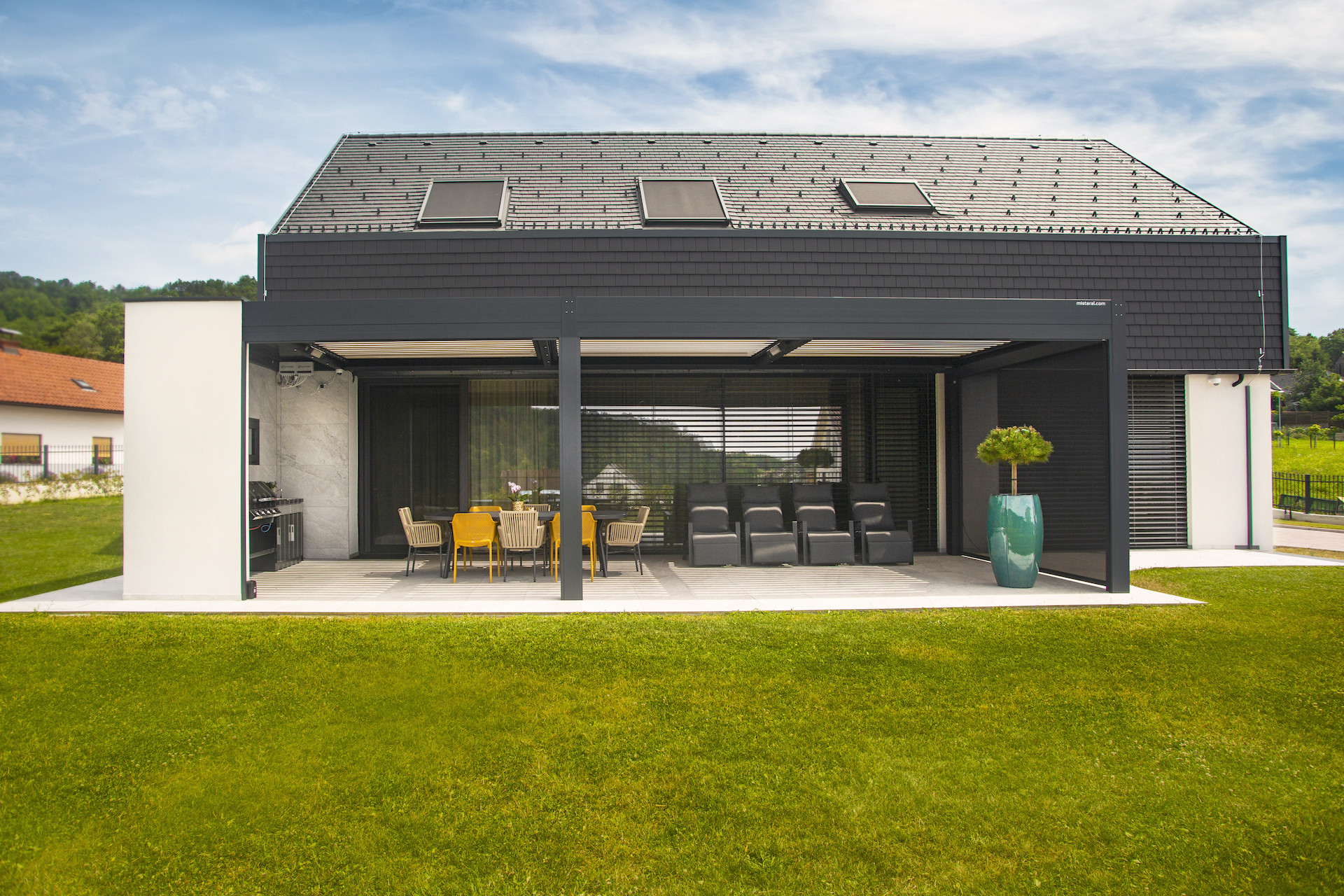 Projekt lamelna pergola MS Krško