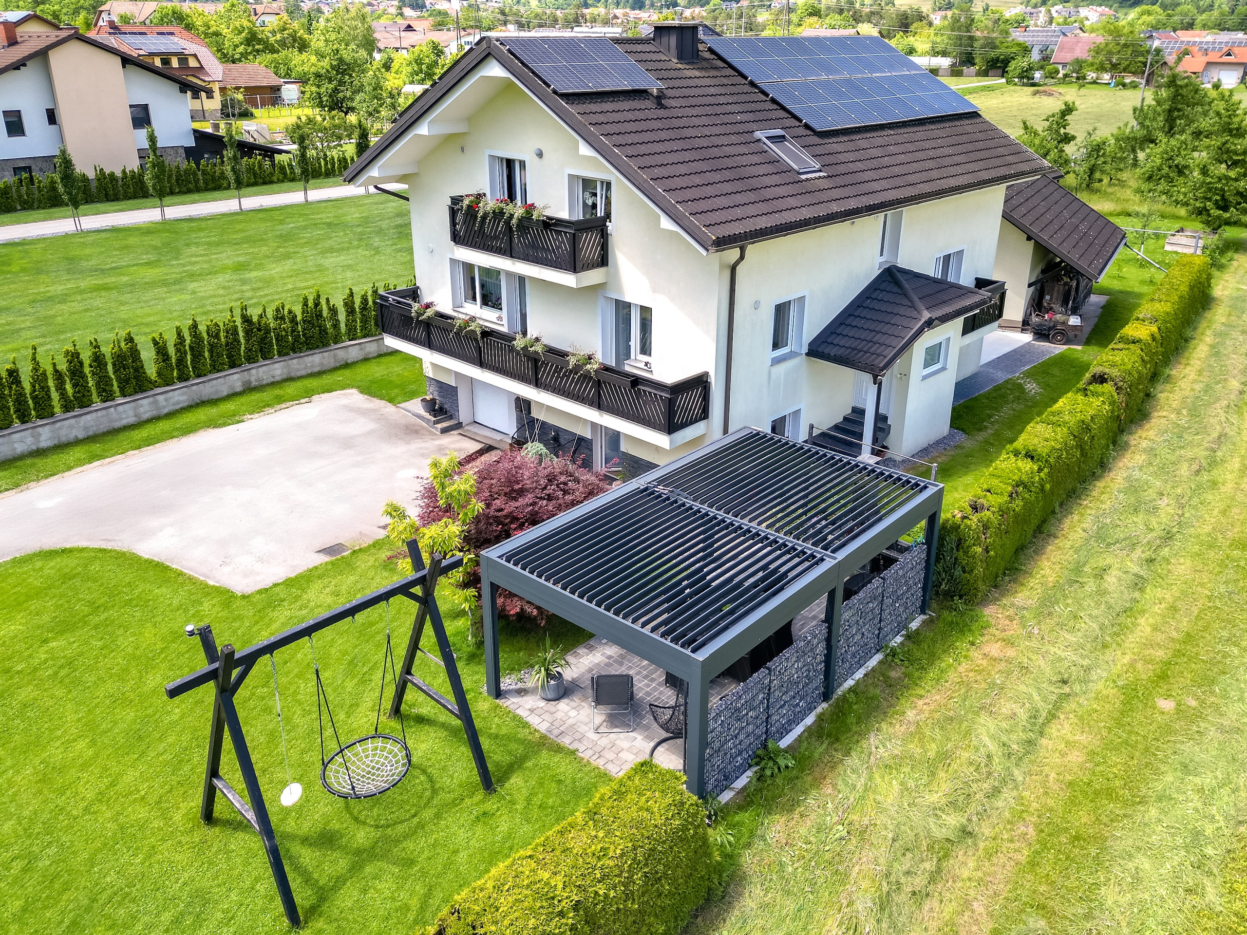 Projekt lamelna pergola MV Mozirje