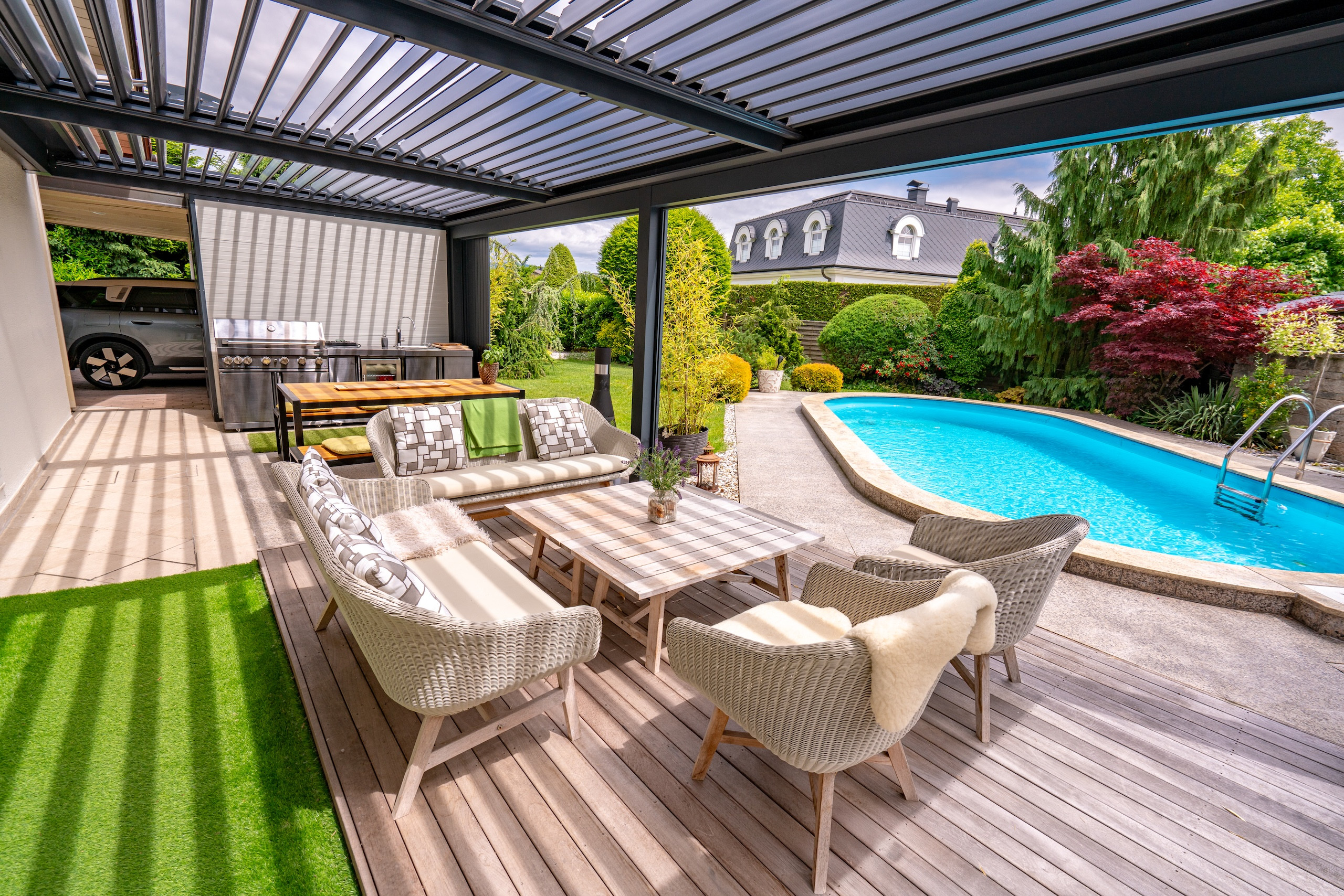 Projekt lamelna pergola PI Celje