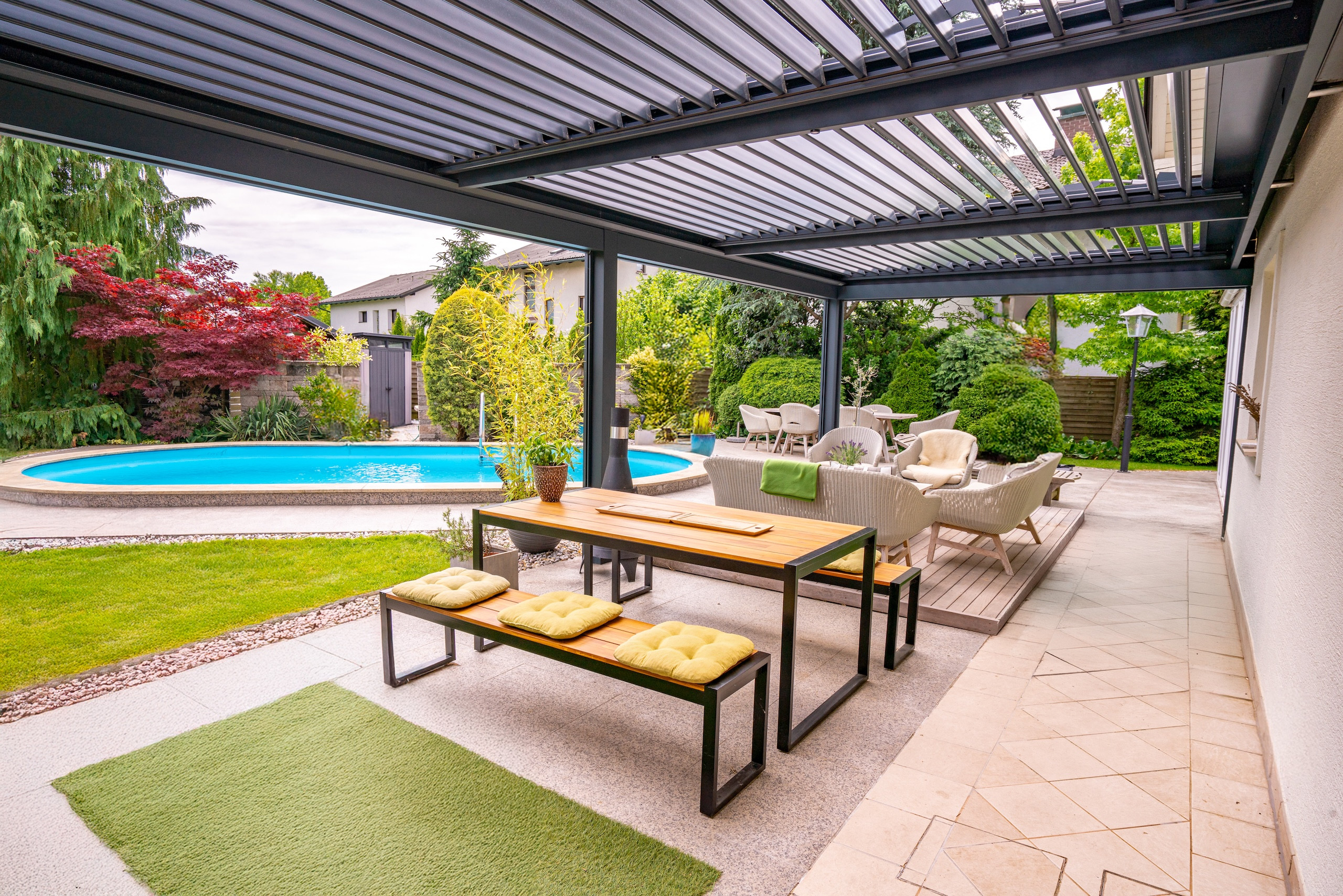 Projekt lamelna pergola PI Celje