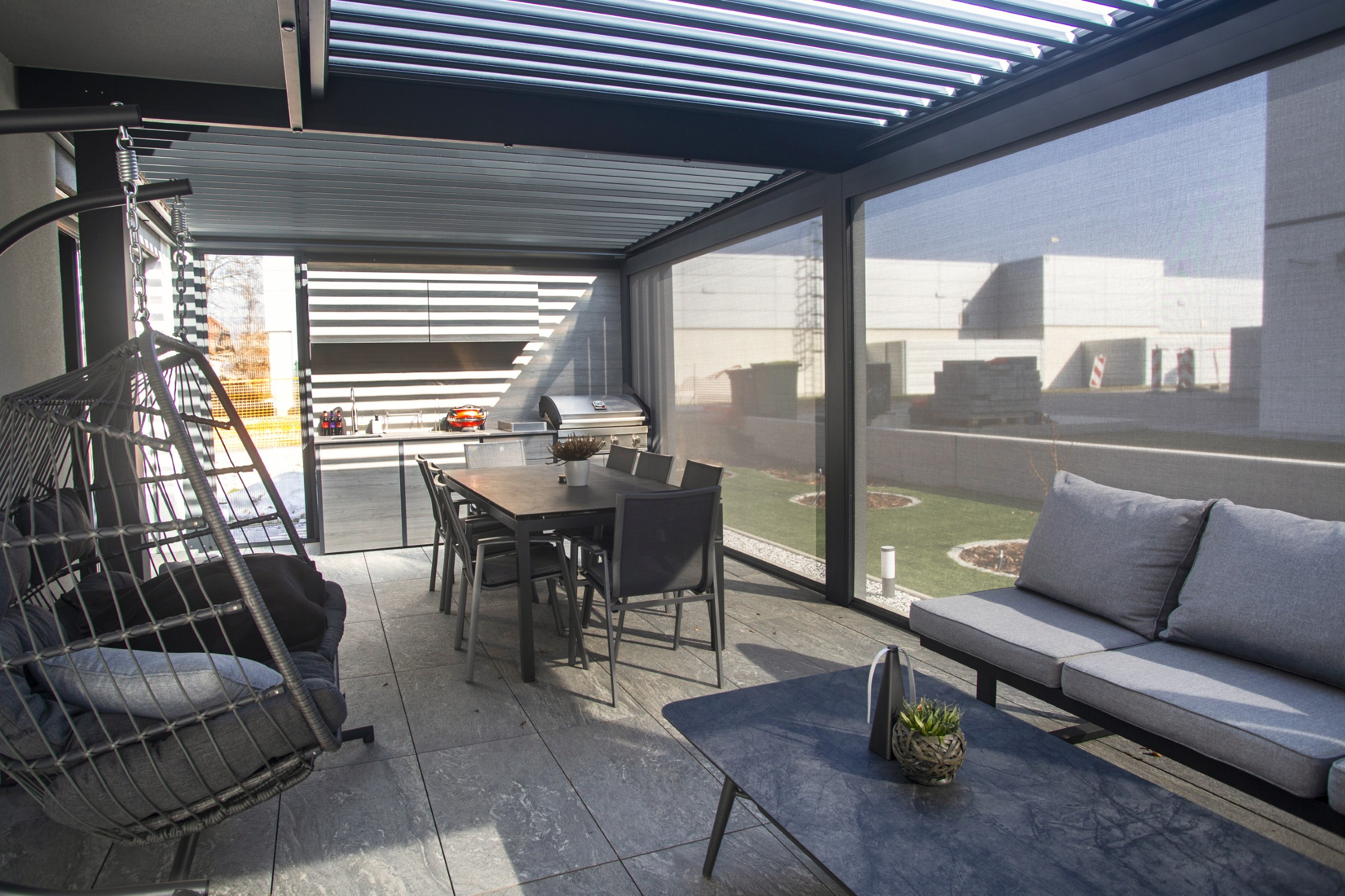 Projekt lamelna pergola RR Kranj