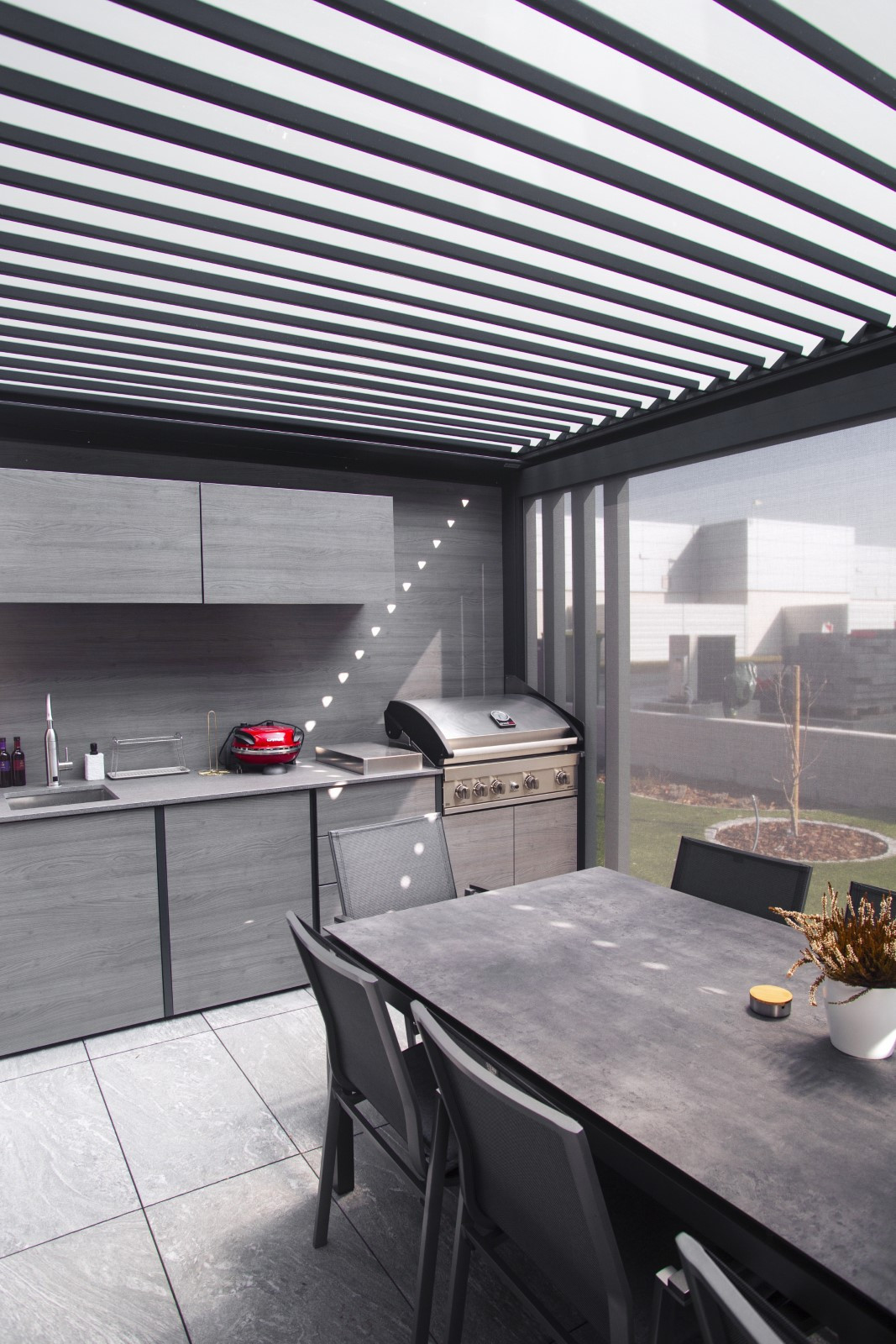 Projekt lamelna pergola RR Kranj