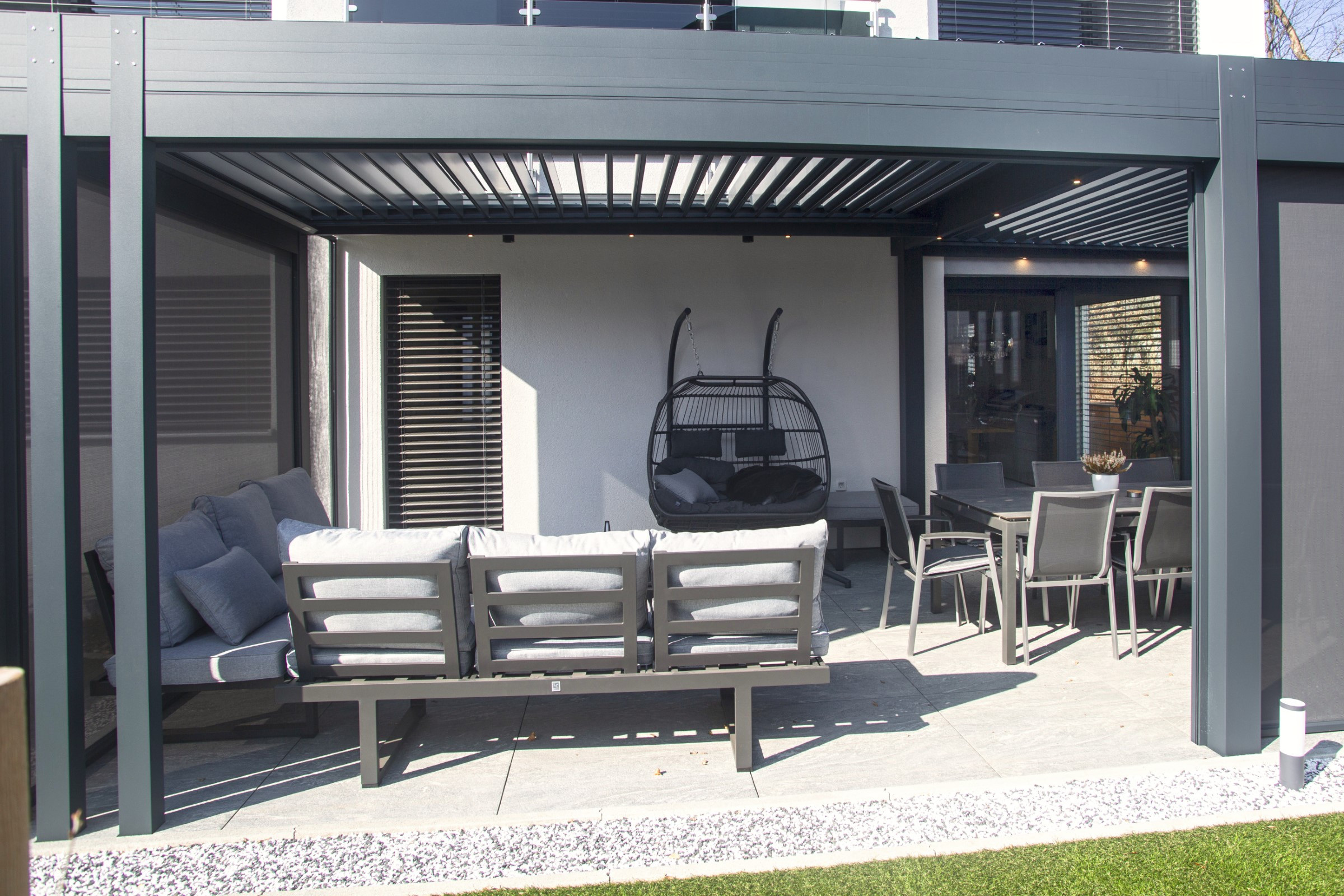 Projekt lamelna pergola RR Kranj