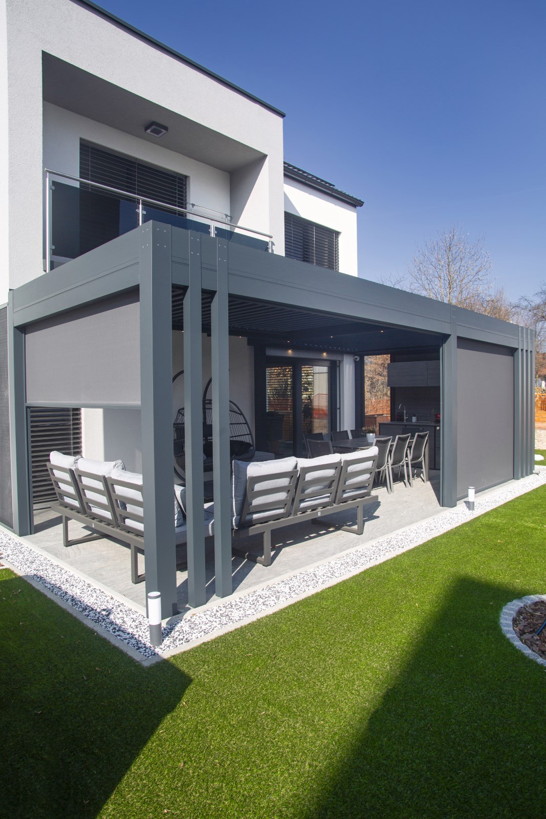 Projekt lamelna pergola RR Kranj