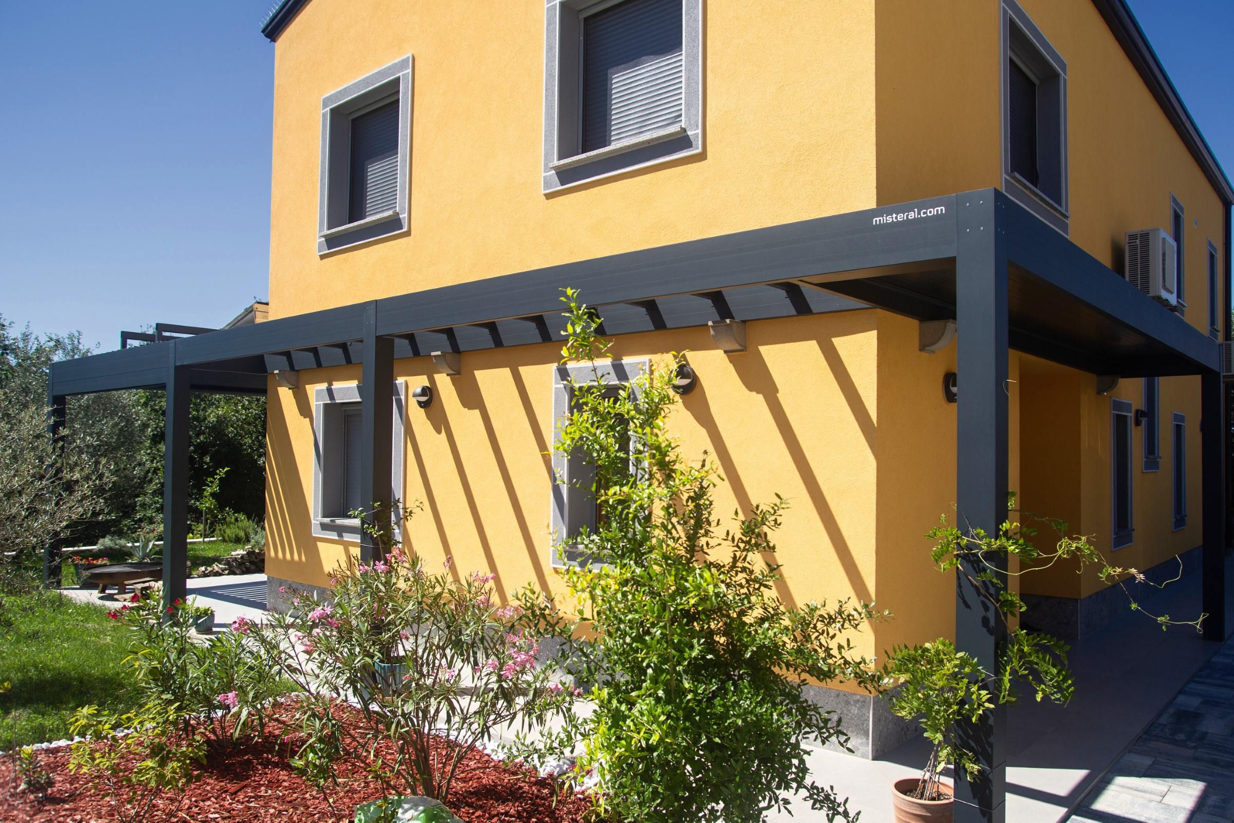 Projekt lamelna pergola Stergar Koper