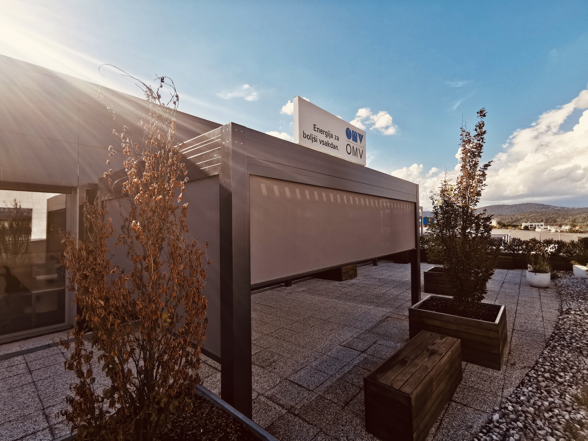 Projekt lamelna Pergola Uprava OMV - izpostava Ljubljana