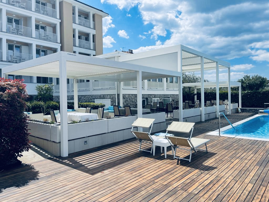 Projekt lamelna pergola Vila Rova