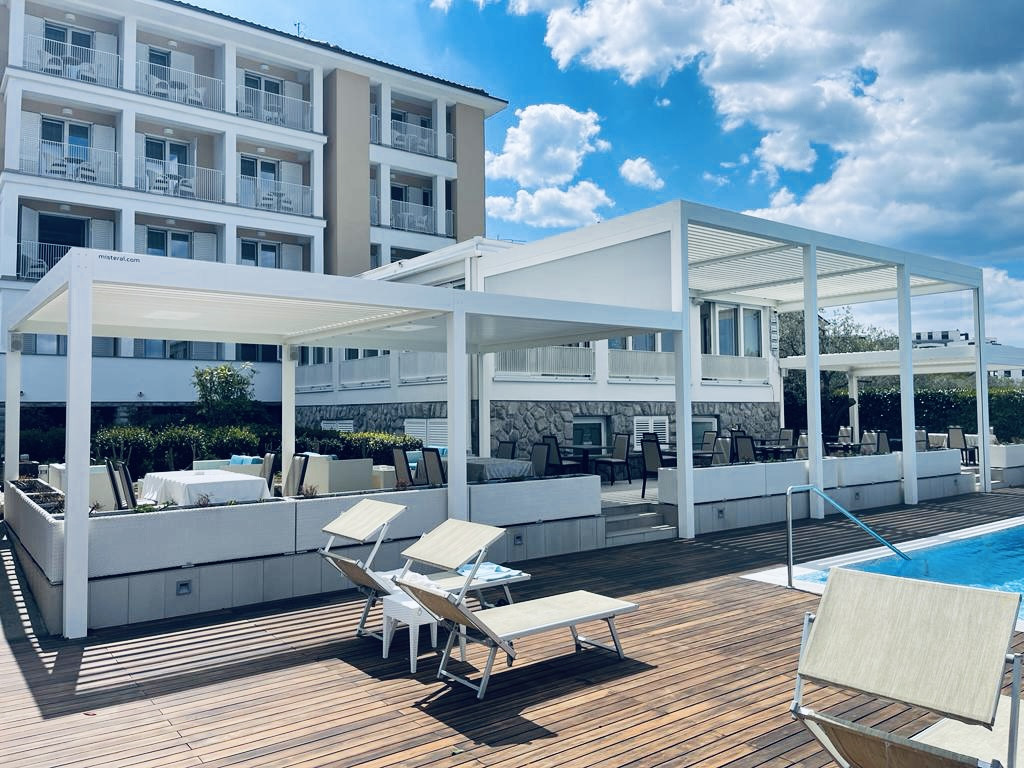 Projekt lamelna pergola Vila Rova