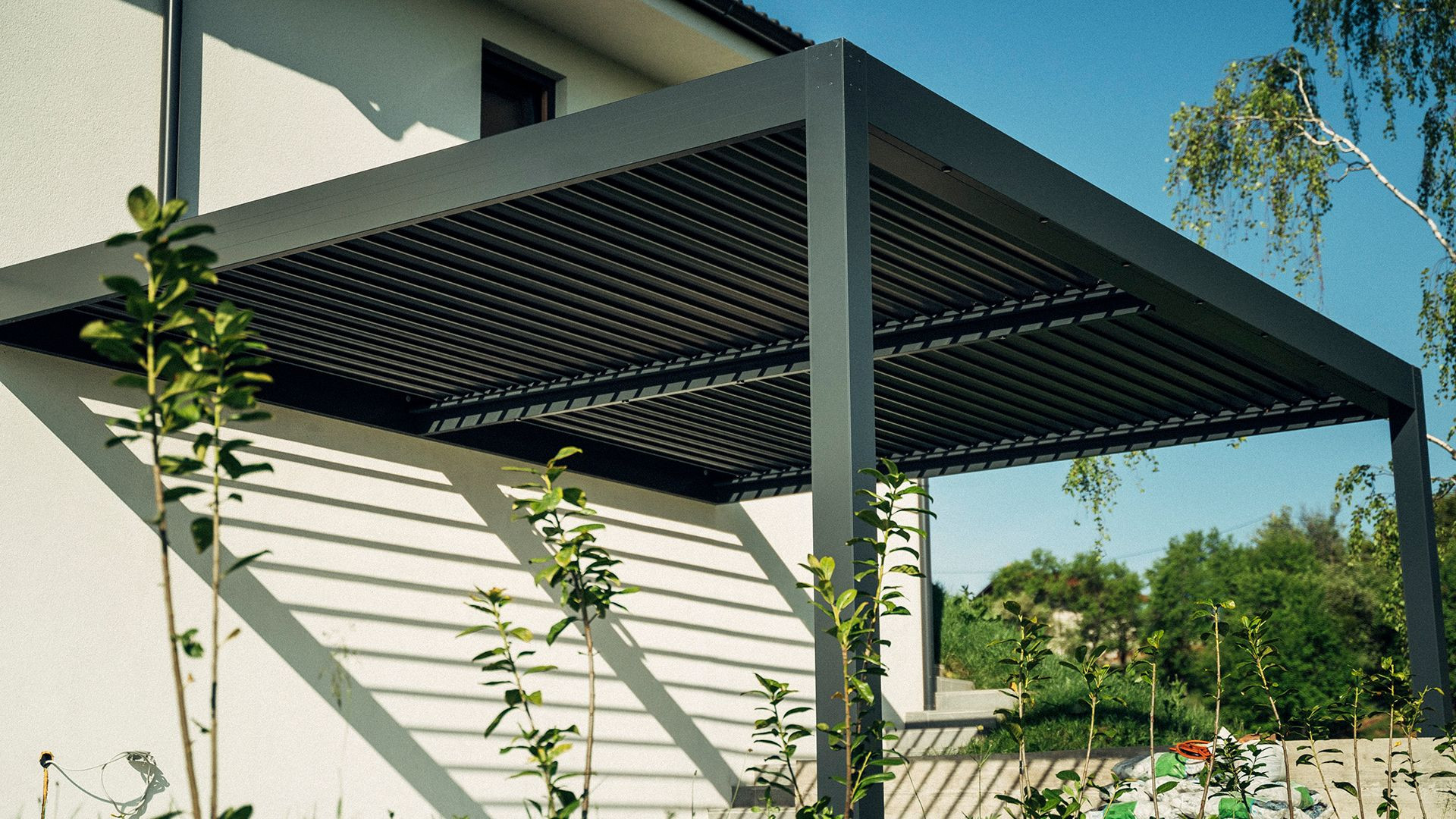 Projekt PČ Krško - Lamelna/bioklimatska pergola Misteral - Terasa, brisole, zip rolo