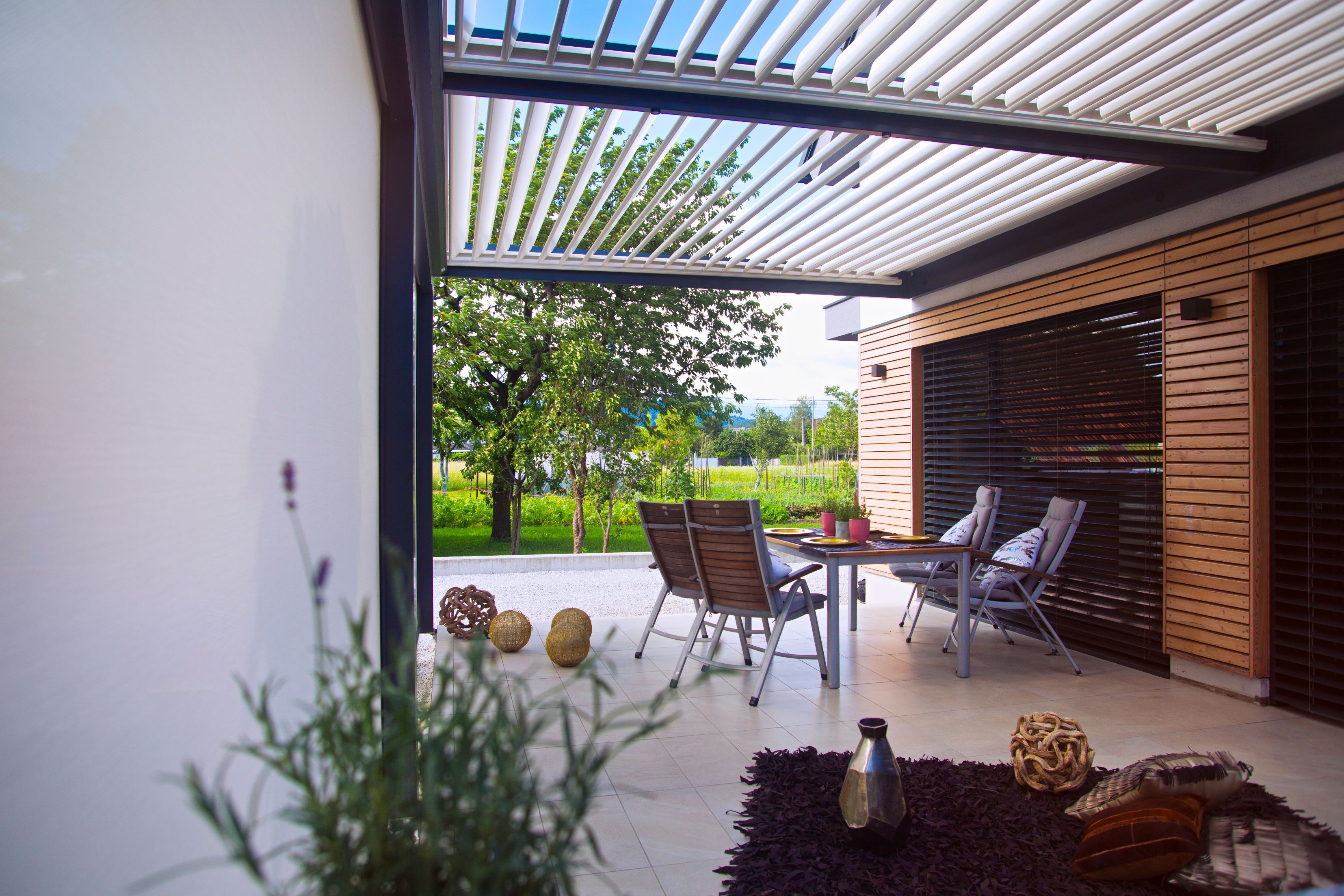 Projekt PG Ljubljana - Lamelna/bioklimatska pergola Misteral - Terasa, brisole, zip rolo