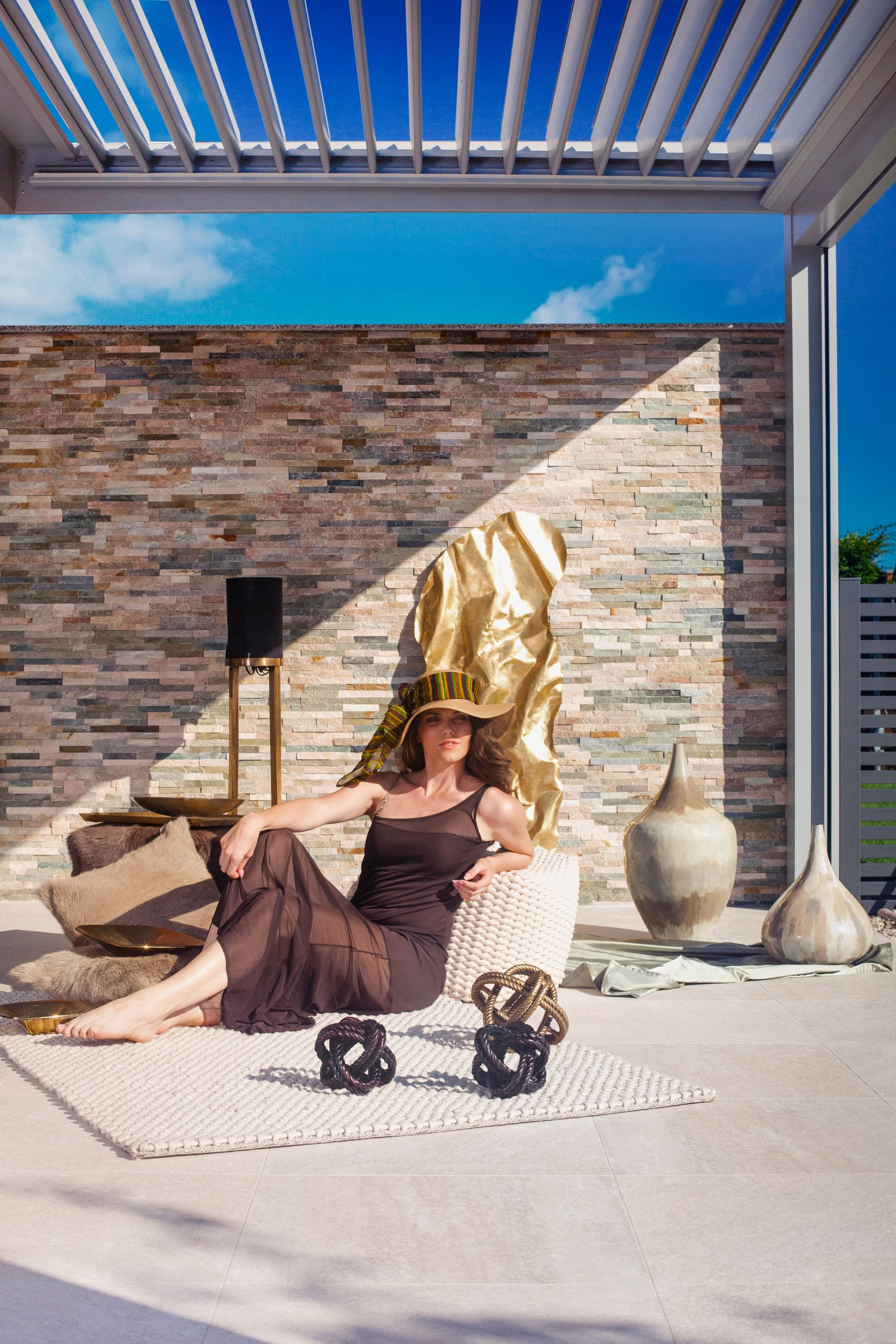 Projekt VK Ptuj - Lamelna/bioklimatska pergola Misteral - Terasa, brisole, zip rolo