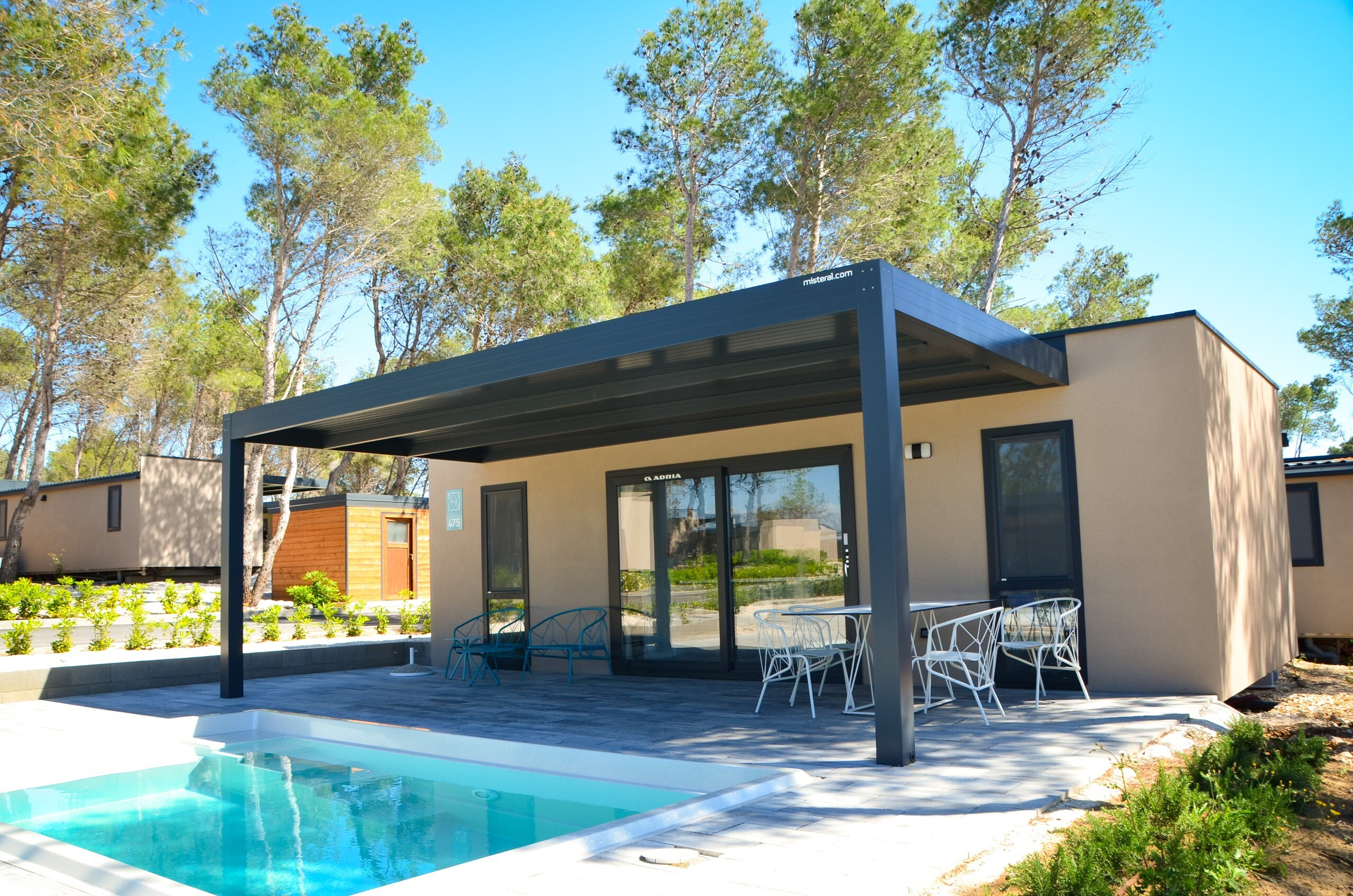 Projekt lamelna pergola Aminess Avalona