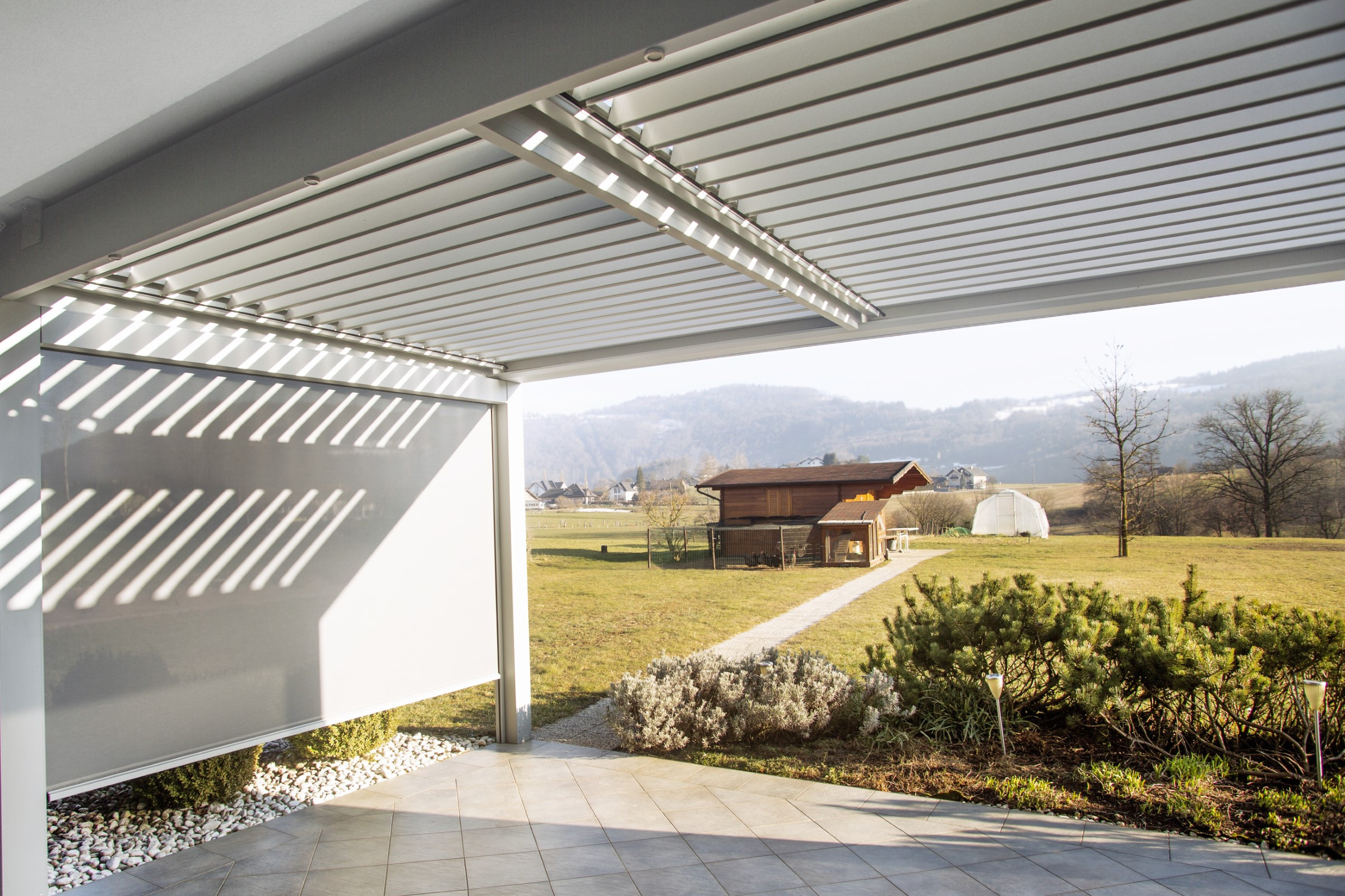 Projekt lamelna pergola BB Moravče