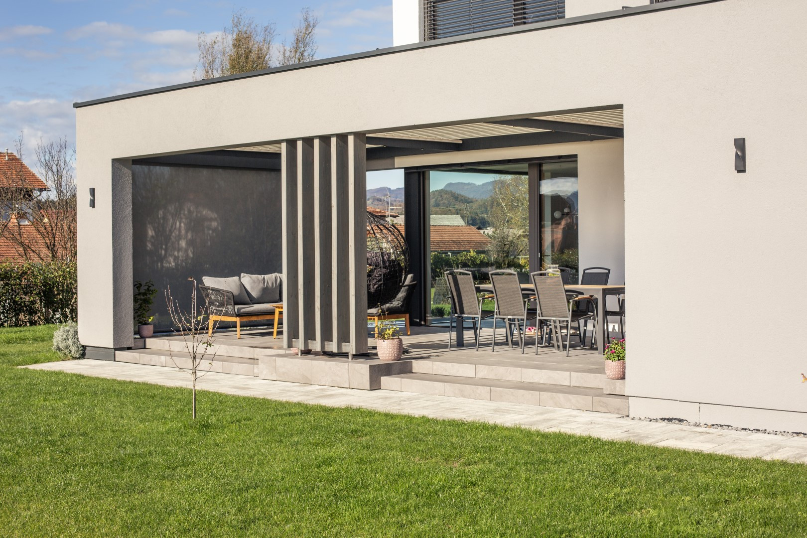 Projekt lamelna pergola DS Celje