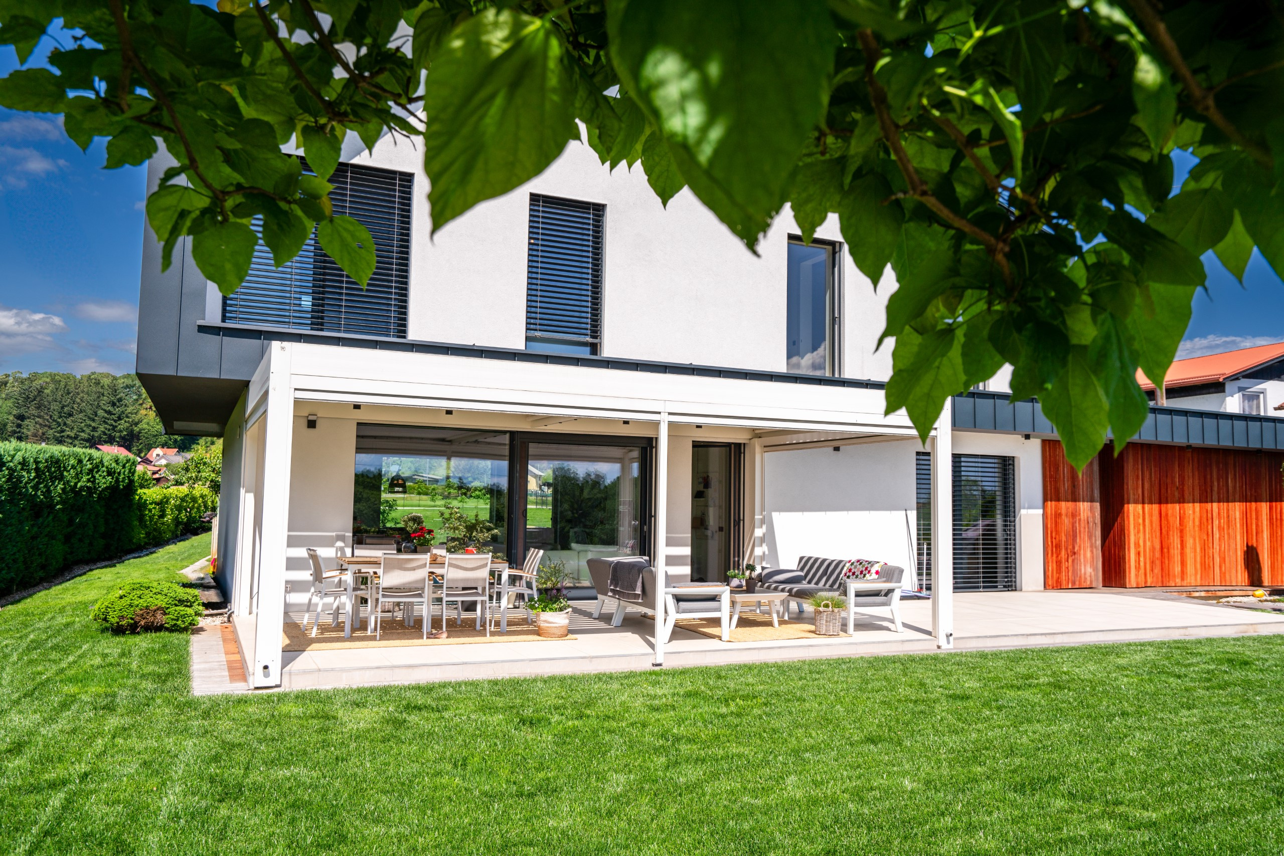 Projekt lamelna pergola GH Duplek