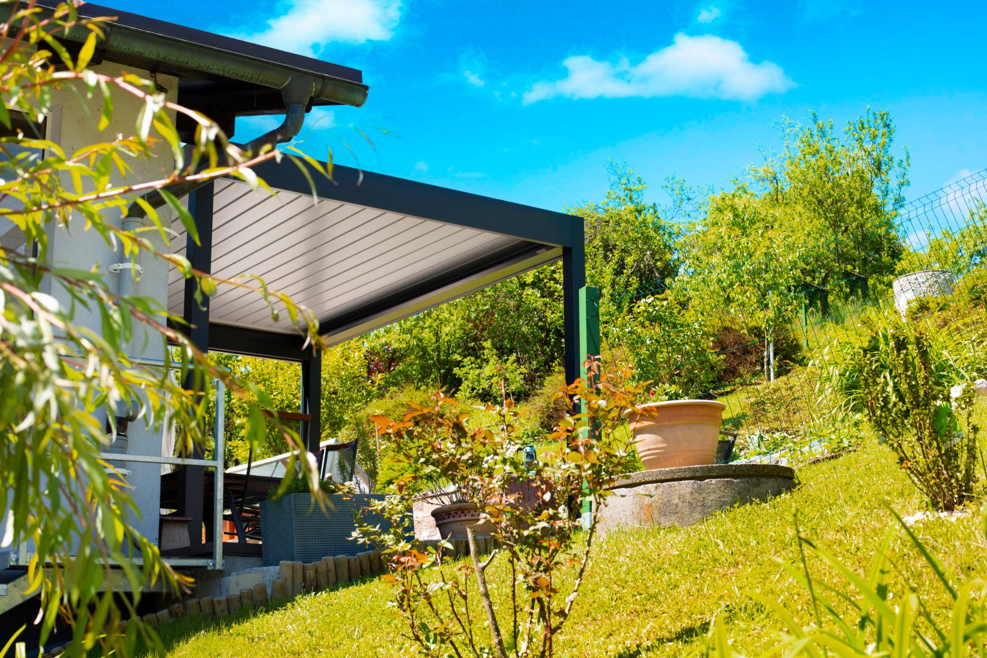 Projekt MG - Hrastnik - Bioklimatska pergola Misteral - Terasa, Brisole, zip rolo