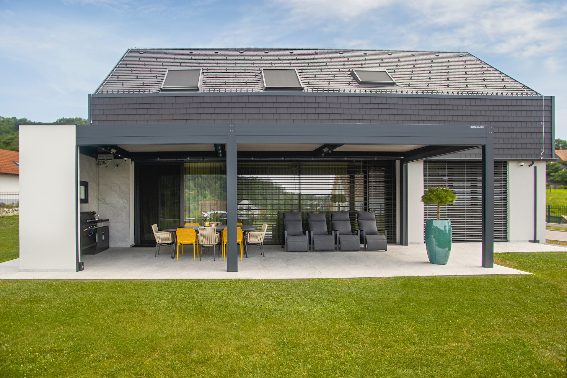 Projekt lamelna pergola MS Krško