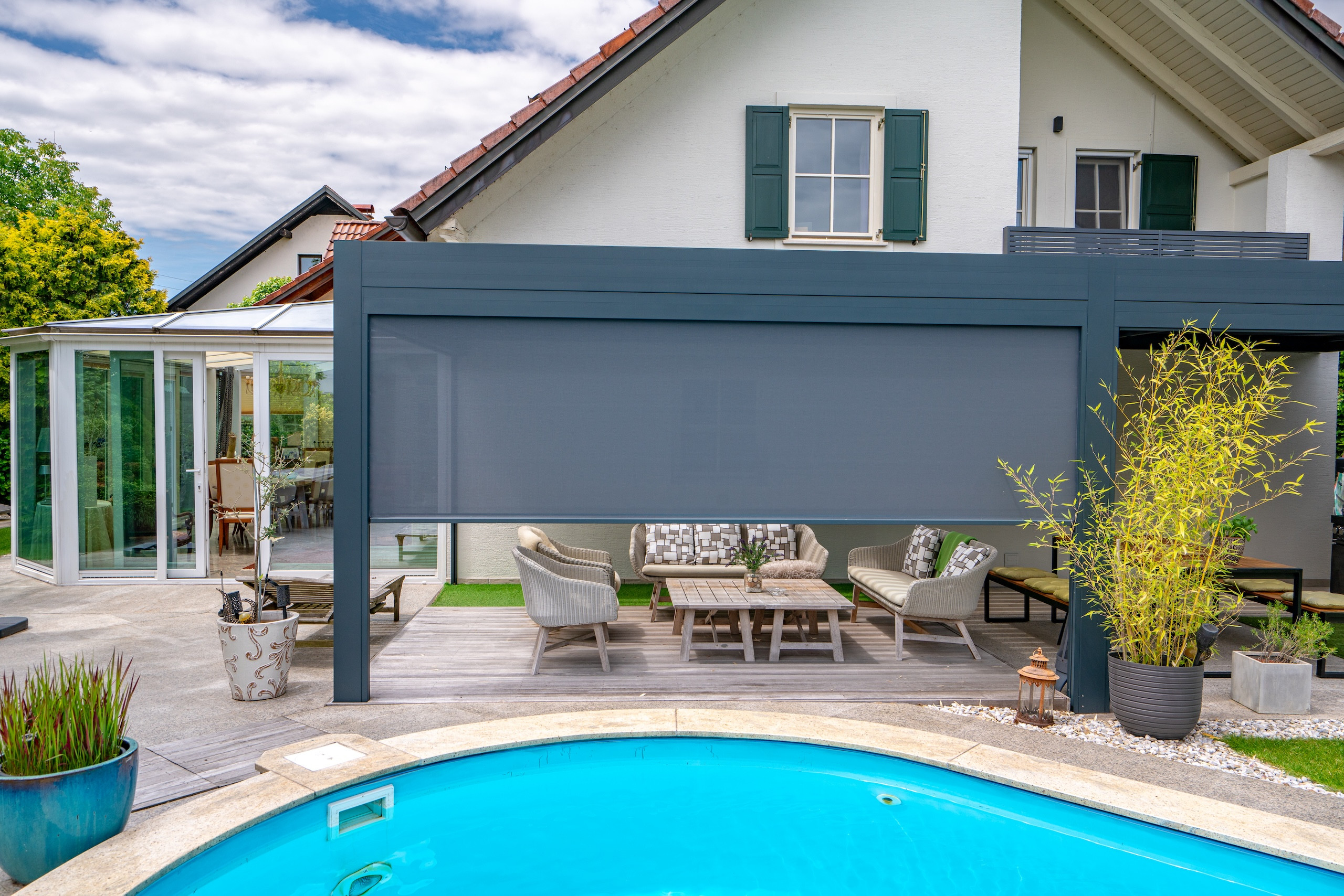 Projekt lamelna pergola PI Celje