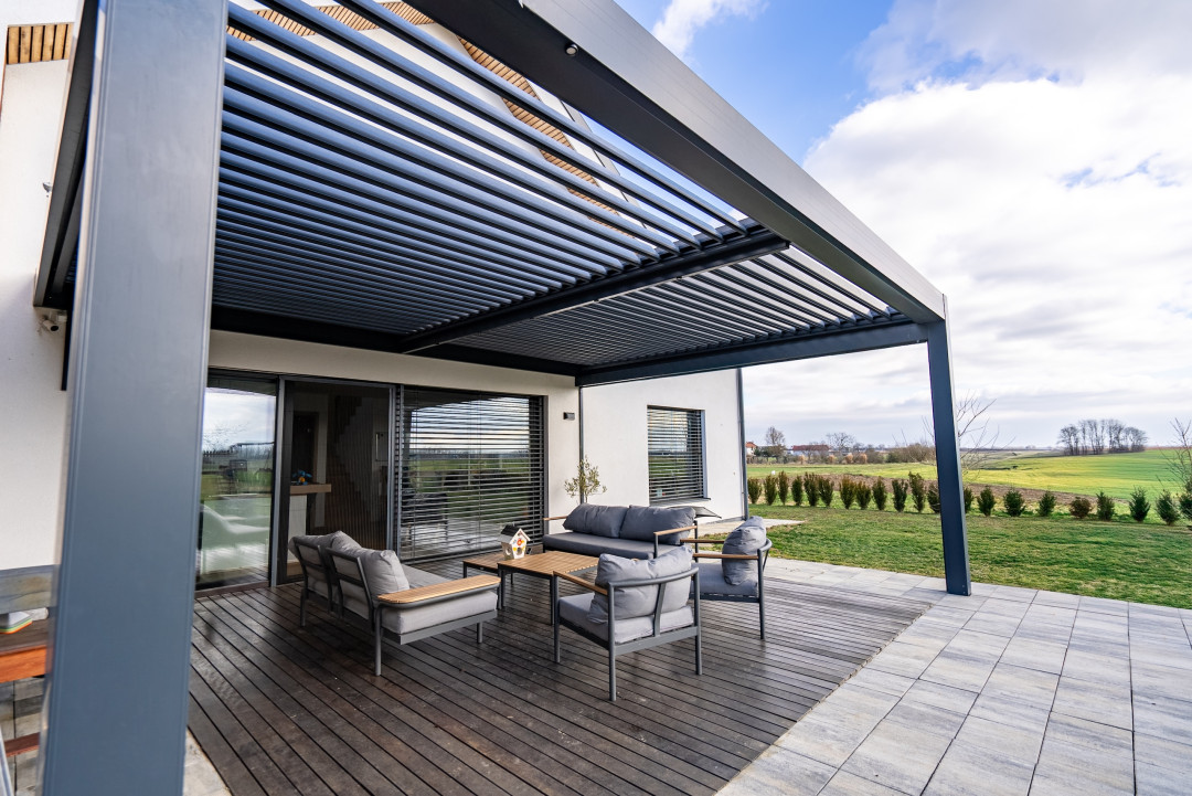 Projekt lamelna pergola Projekt IŠ