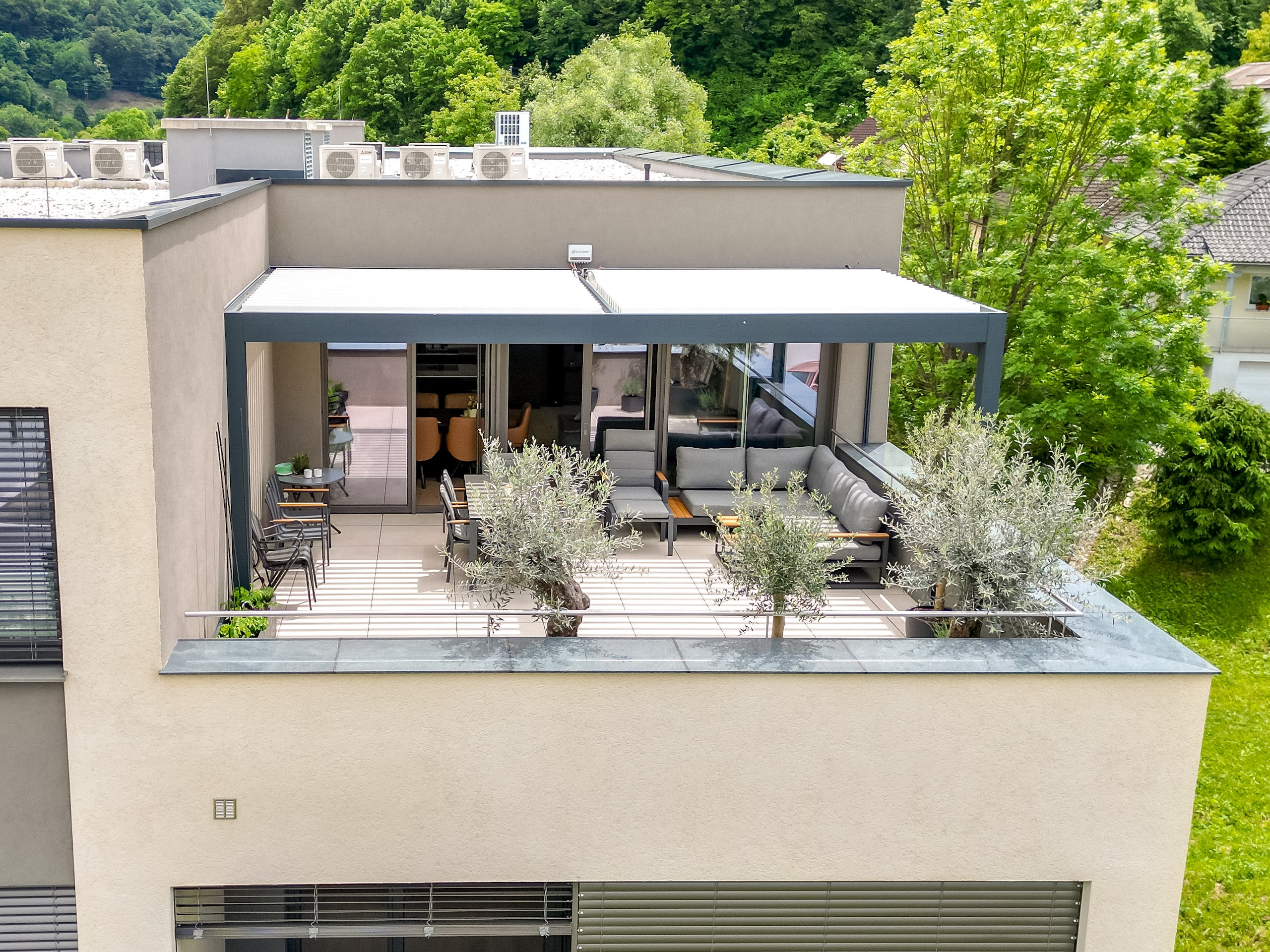 Projekt lamelna pergola ŠB Hrastnik