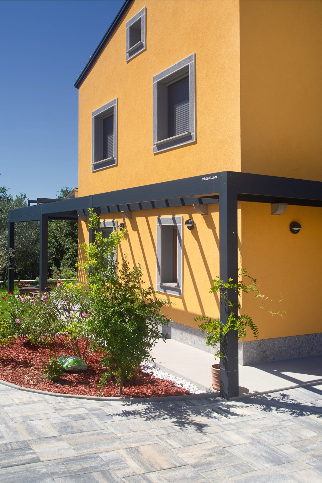 Projekt lamelna pergola Stergar Koper