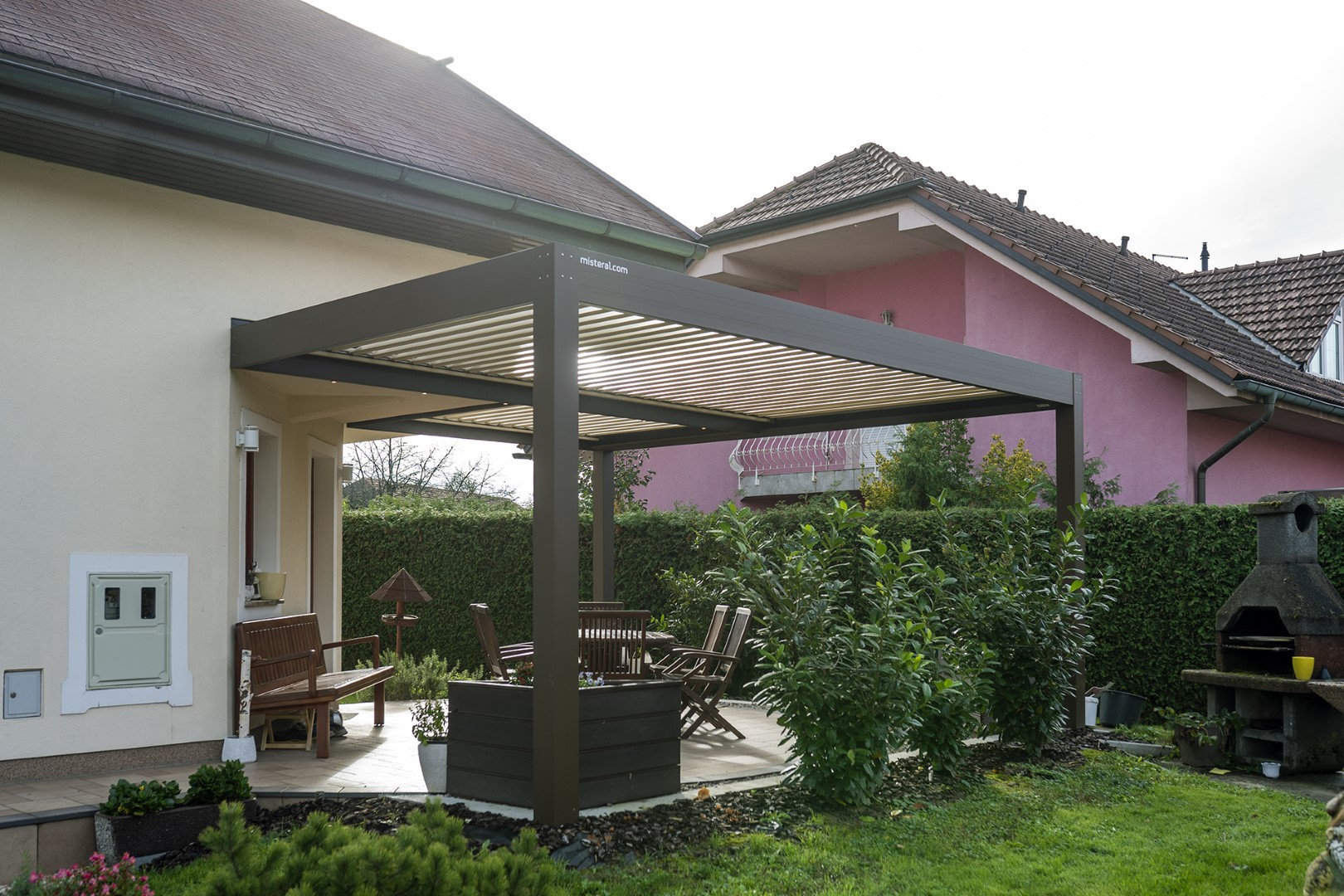 Projekt lamelna pergola SZ Brežice