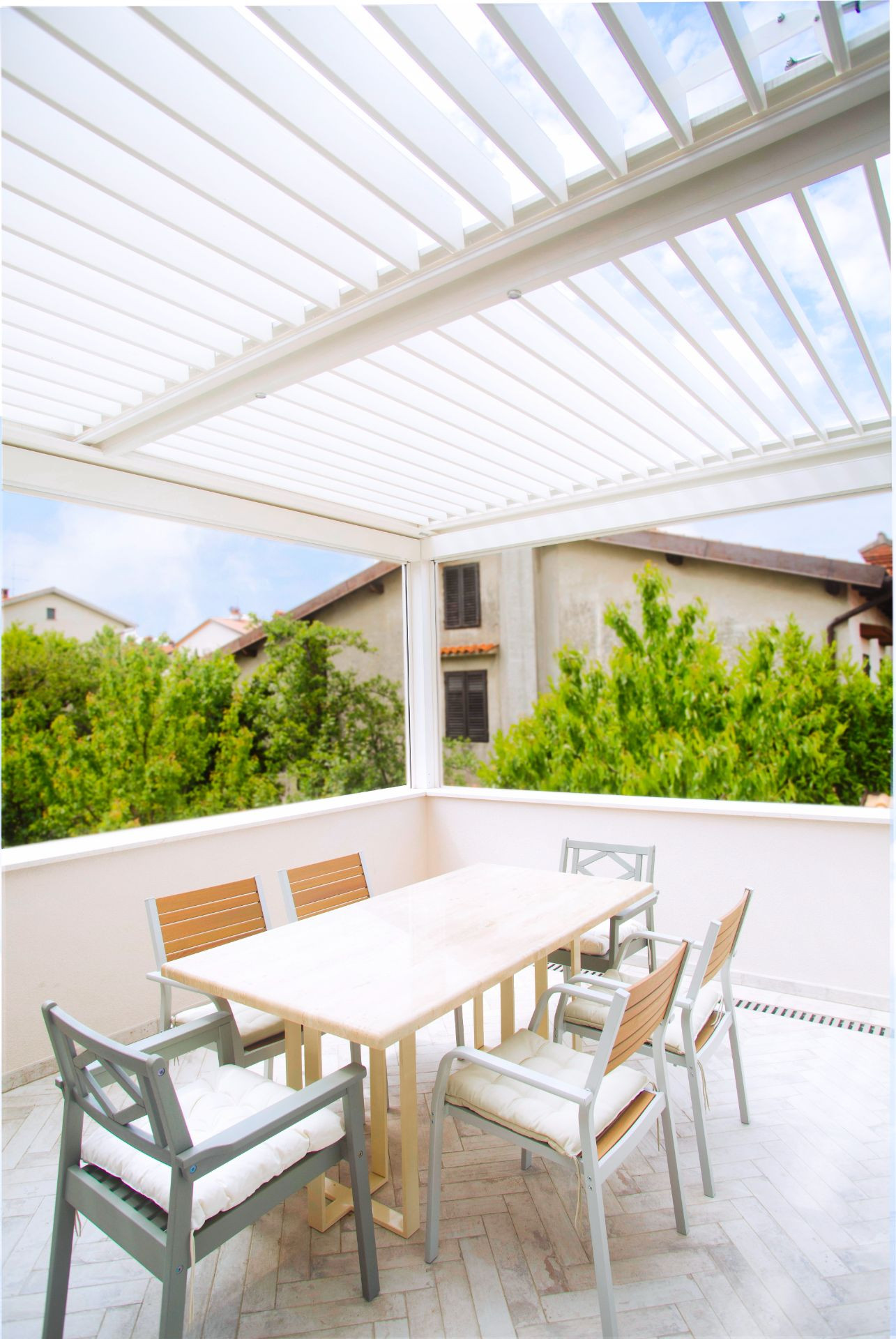 Projekt VK - Koper - Bioklimatska pergola Misteral - Terasa, Brisole, zip rolo