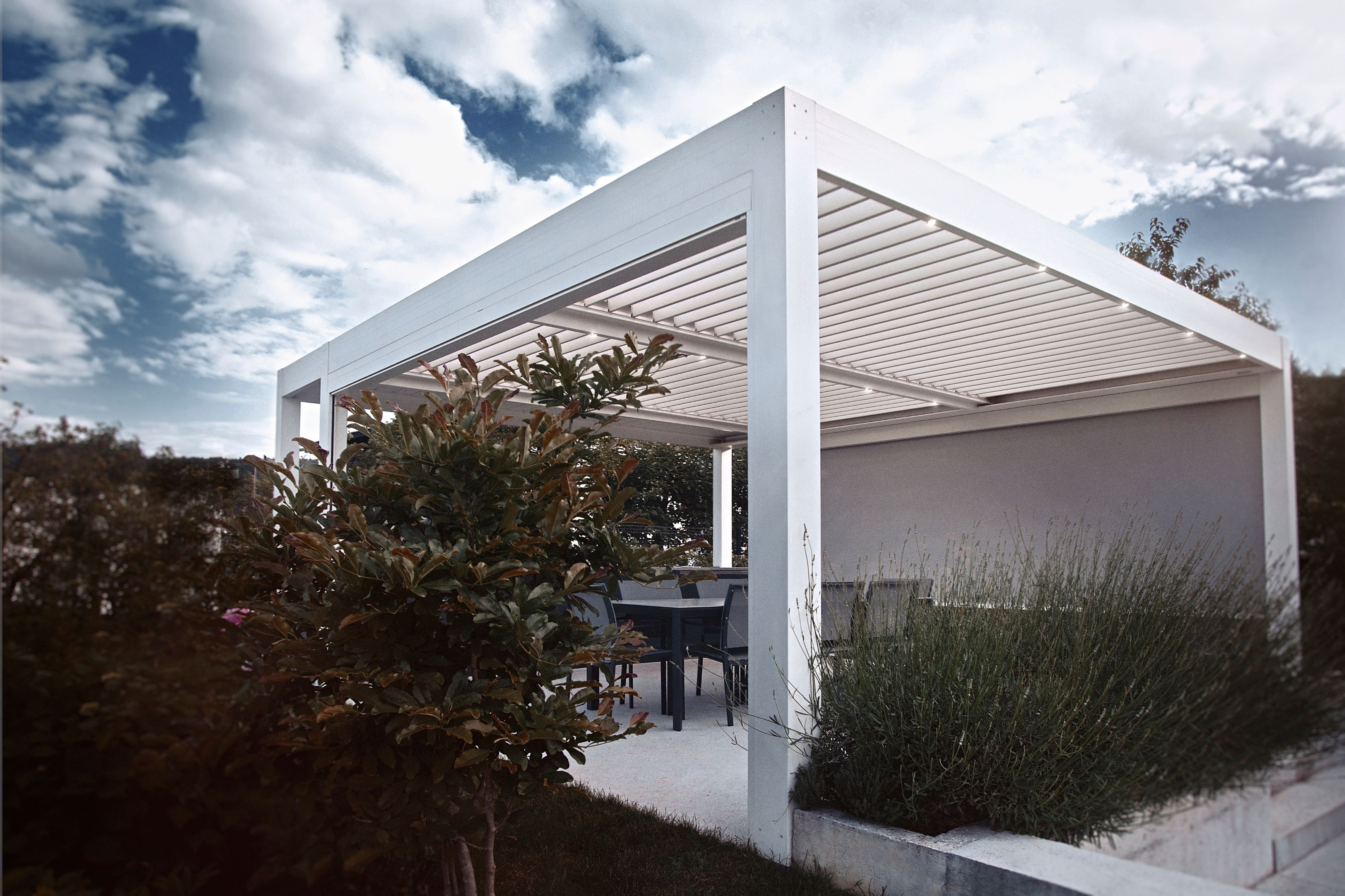 Projekt VP Ljubljana - Bioklimatska pergola Misteral - Terasa, Brisole, zip rolo