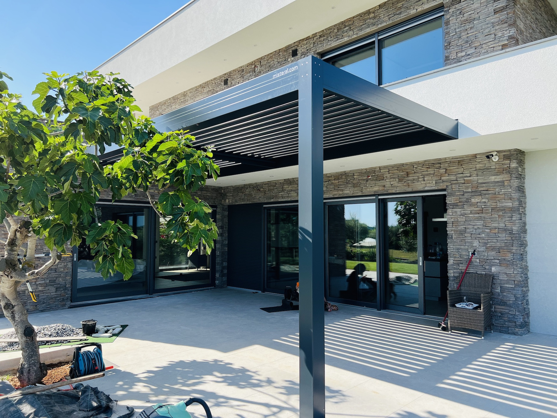 Projekt lamelna pergola MO Fažana