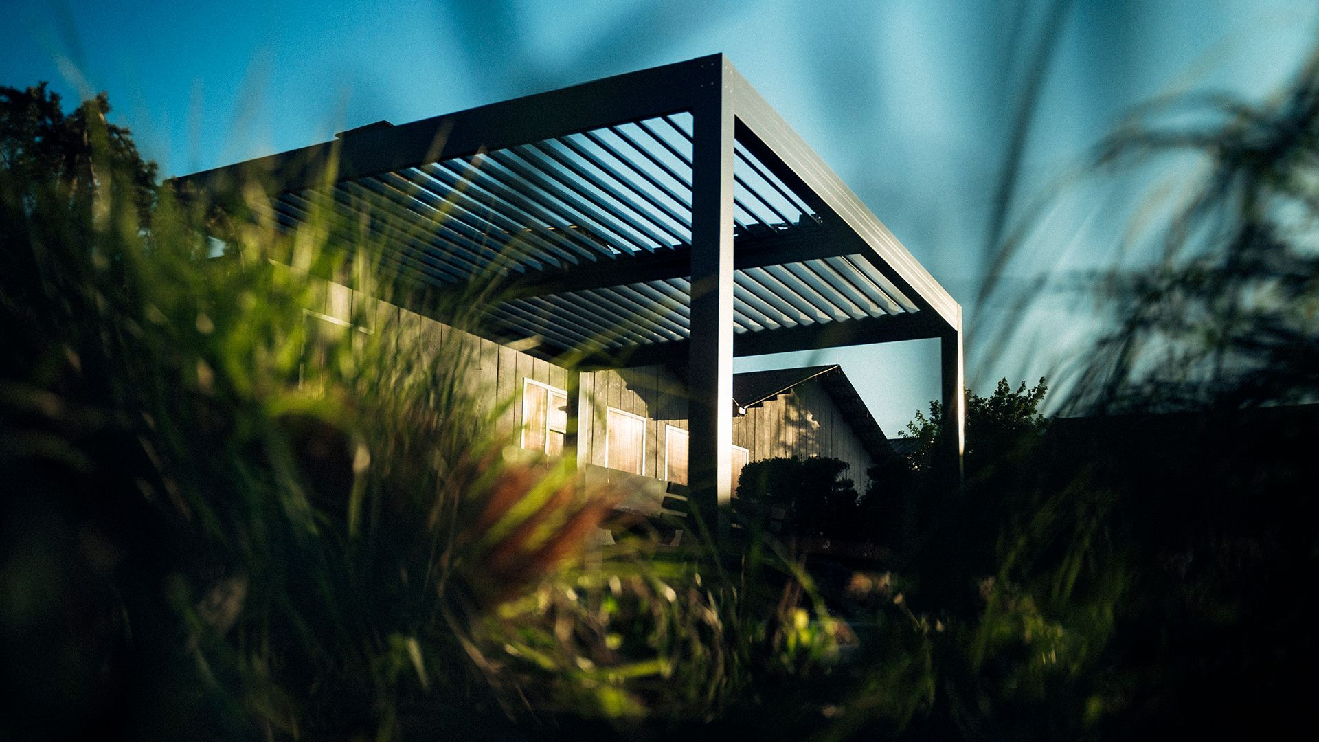 Project AE Brežice - Bioclimatic pergola Misteral - Terrace, brisole, zip roller blinds