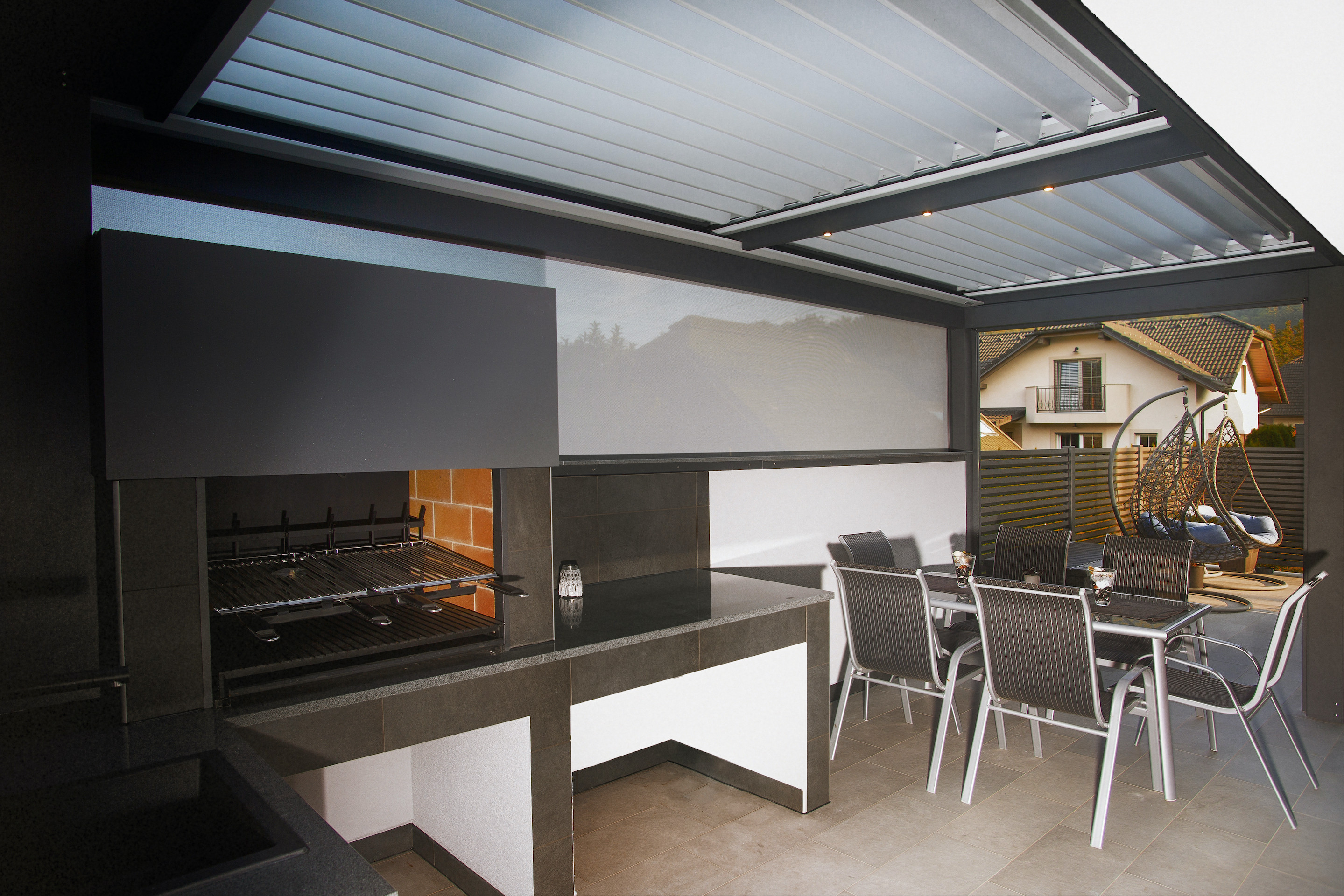 Project DB Mozirje - Bioclimatic pergola Misteral - Terrace, brisole, zip roller blinds
