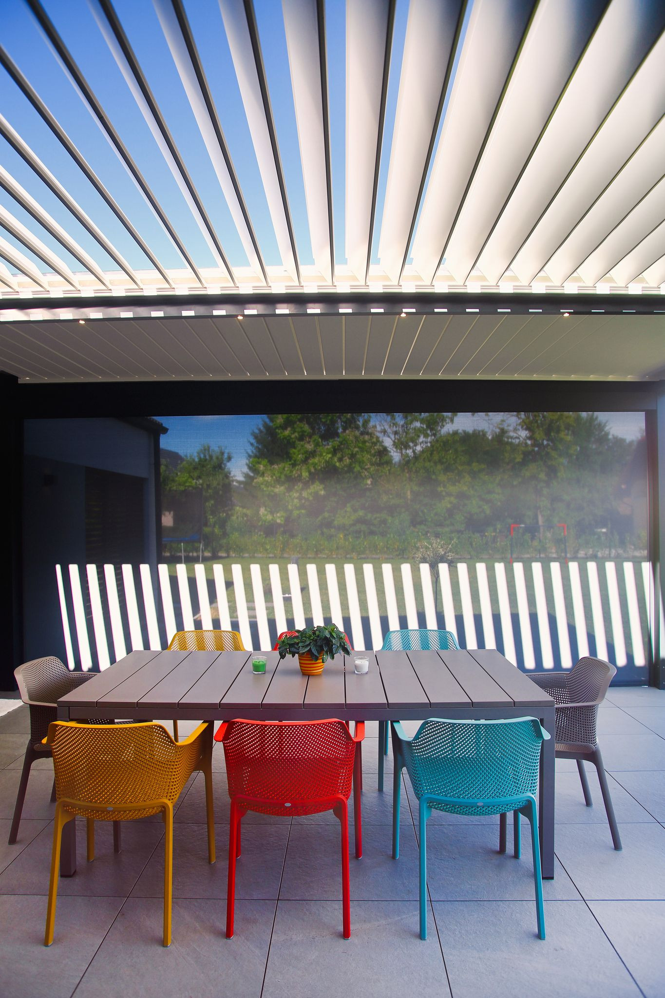 Project AS - Lukovica - Bioclimatic pergola Misteral - Terrace, brisole, zip roller blinds
