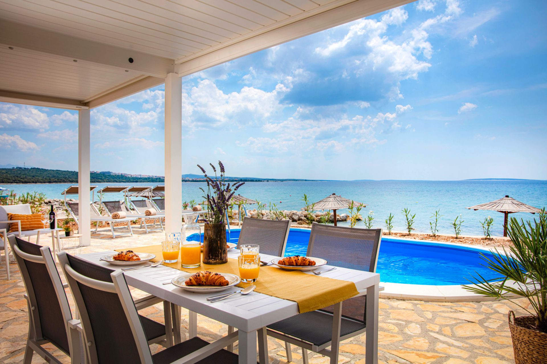 Project Terra Park Pag - Bioclimatic pergola Misteral - Terrace, brisole, zip roller blinds