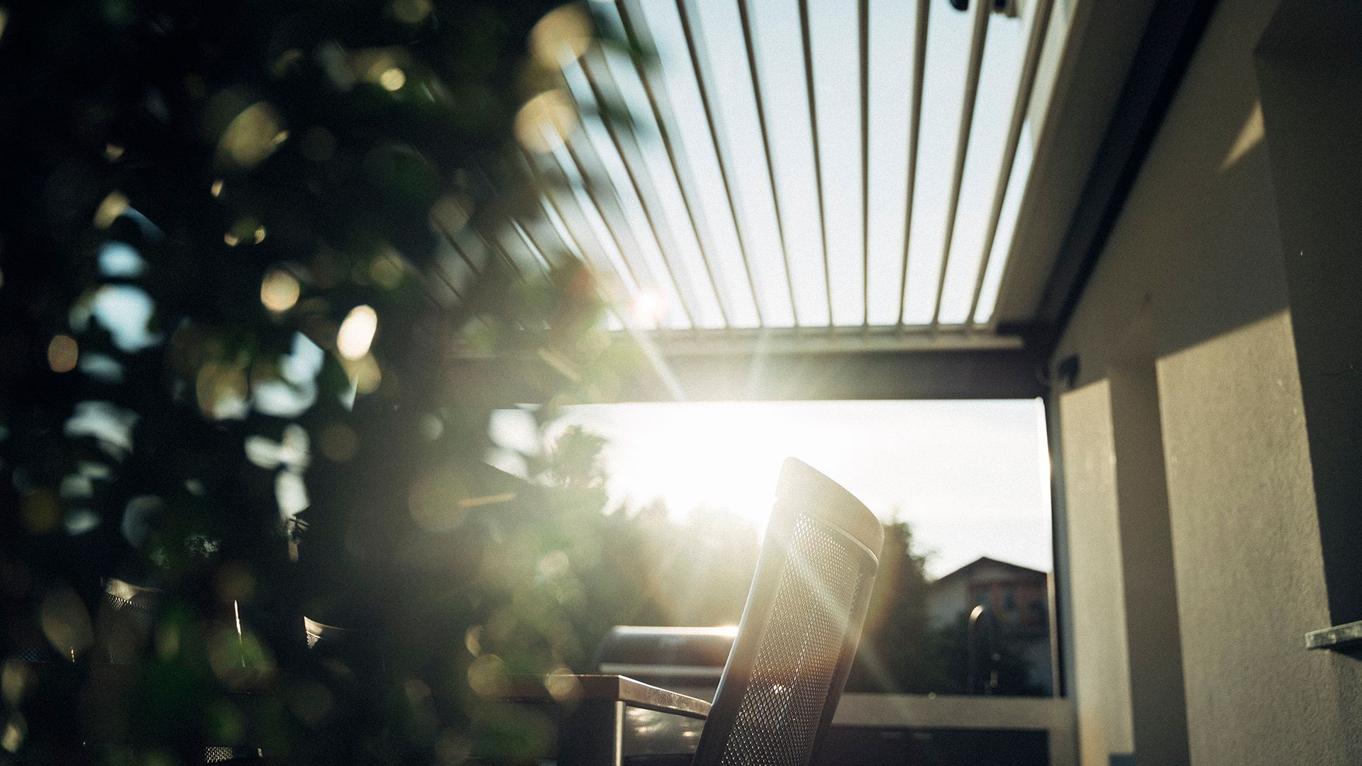 Project MK Novo mesto - Bioclimatic pergola Misteral - Terrace, brisole, zip roller blinds