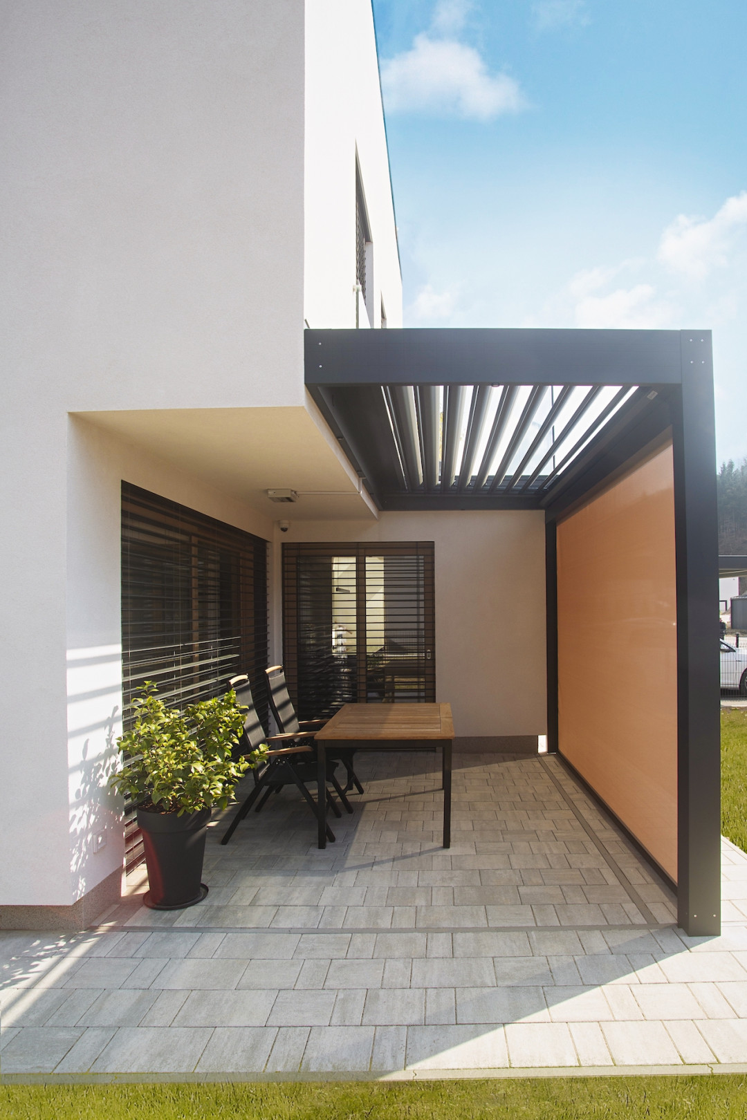 Projekt Lamellen-Pergola IS Medvode