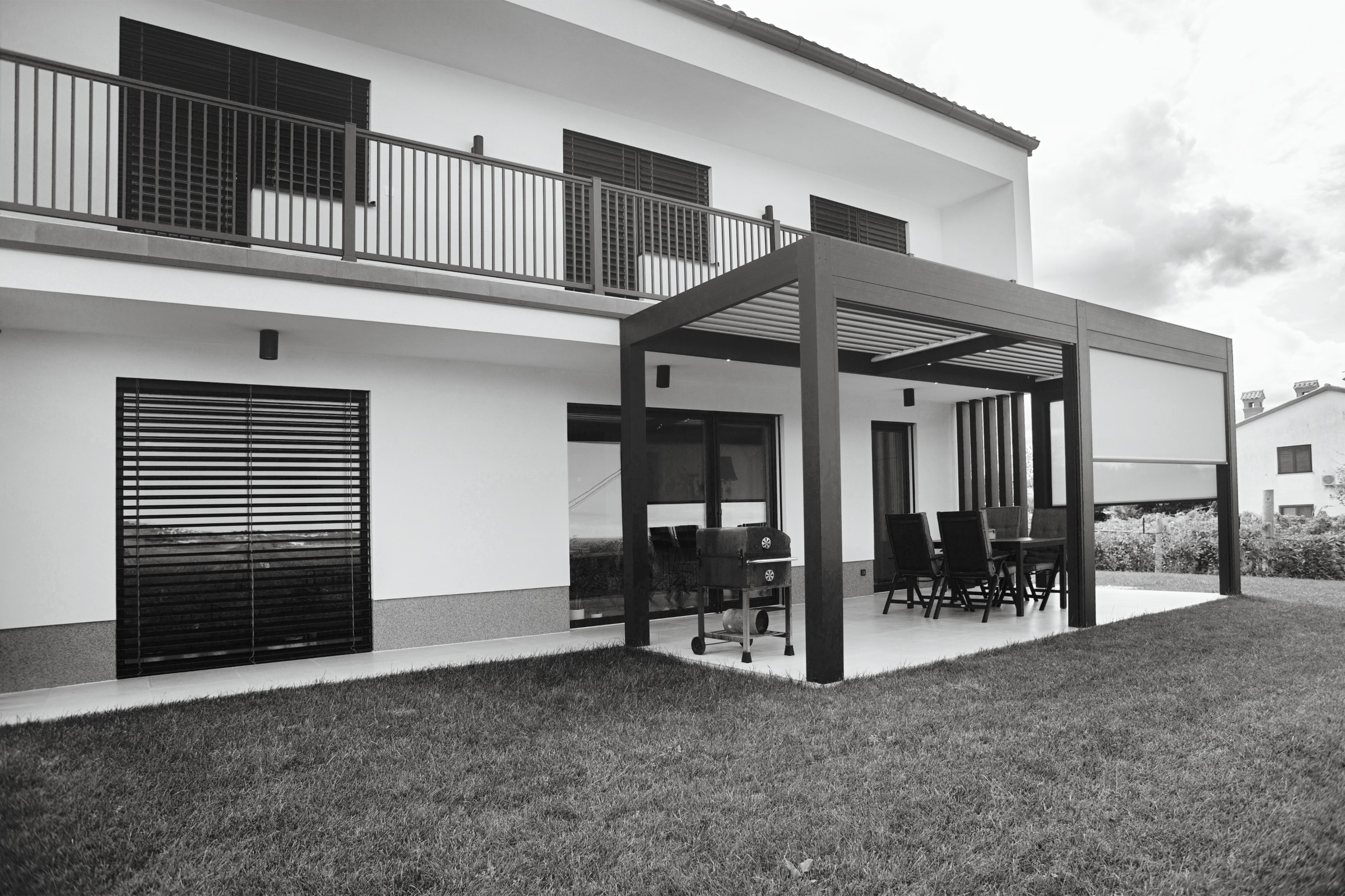 Projekt Lamellen-Pergola MM Vipava