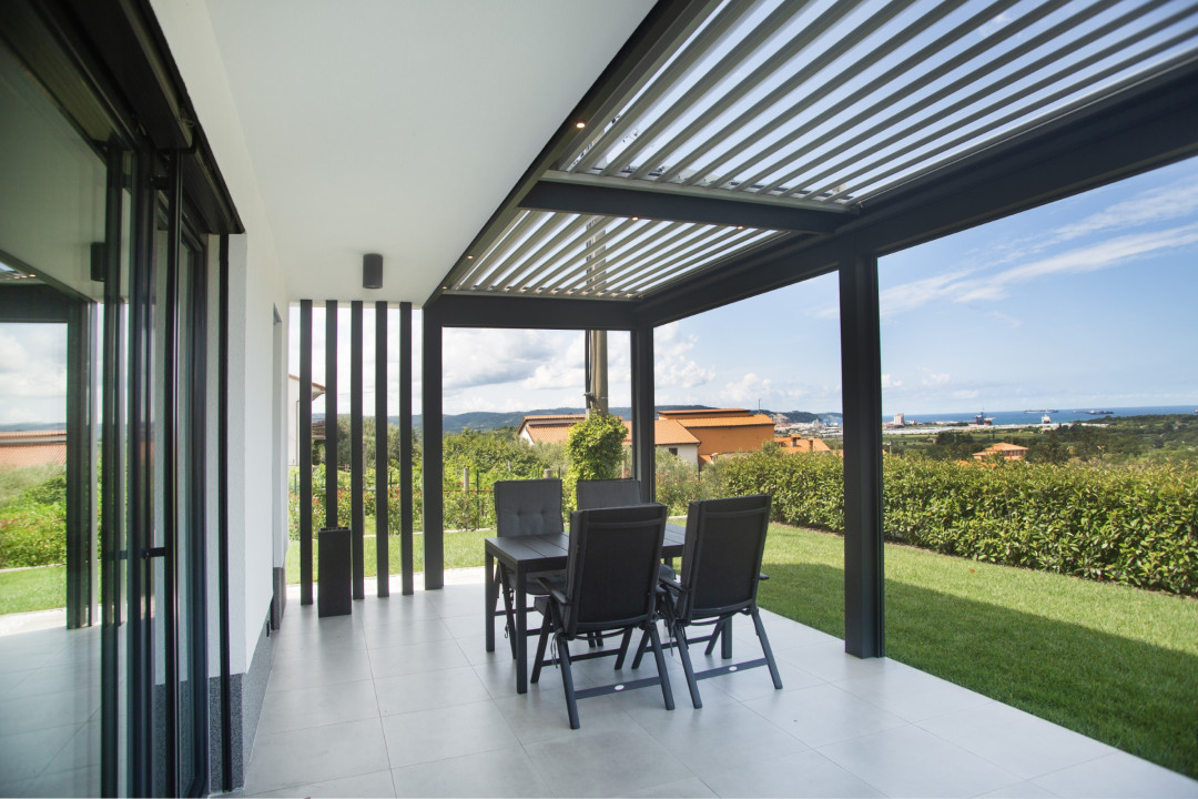 Projekt Lamellen-Pergola MM Vipava