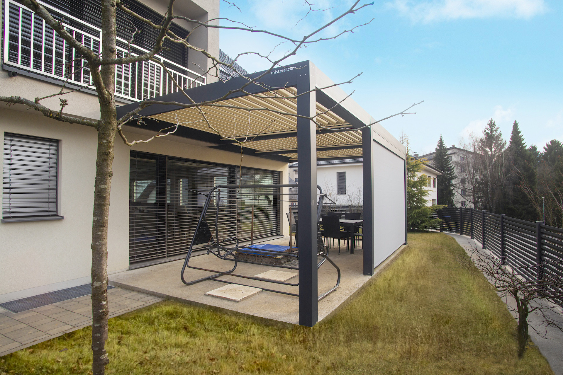 Projekt lamelna pergola AA Škofja Loka