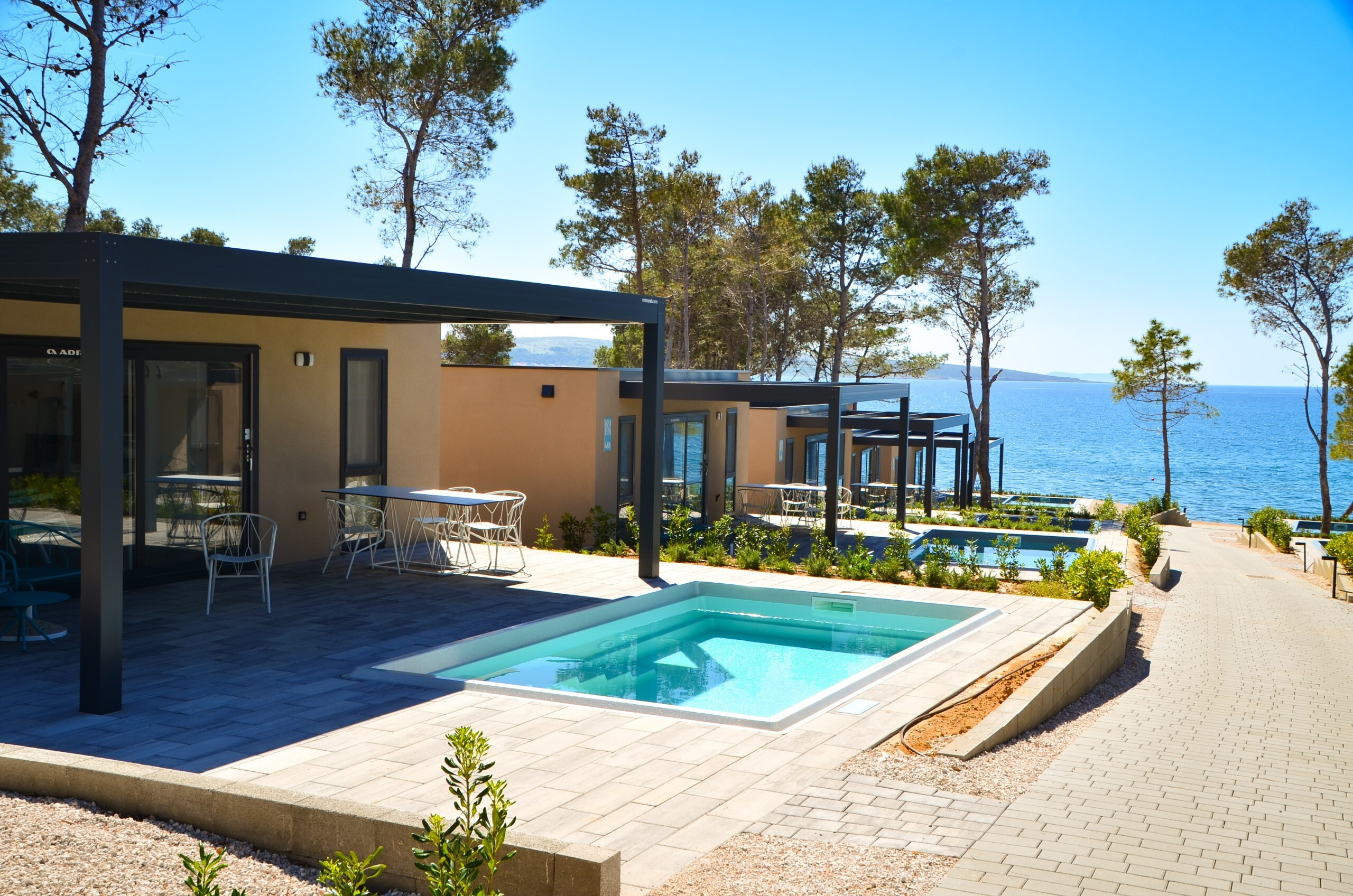 Projekt lamelna pergola Aminess Avalona