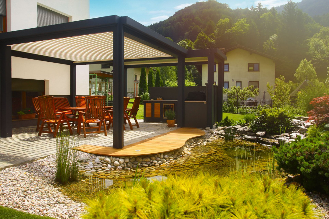 Projekt AP - Vitanje - Lamelna/bioklimatska pergola Misteral - Terasa, brisole, zip rolo