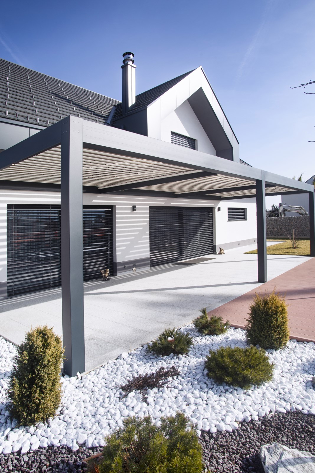 Projekt lamelna pergola BB Lesce