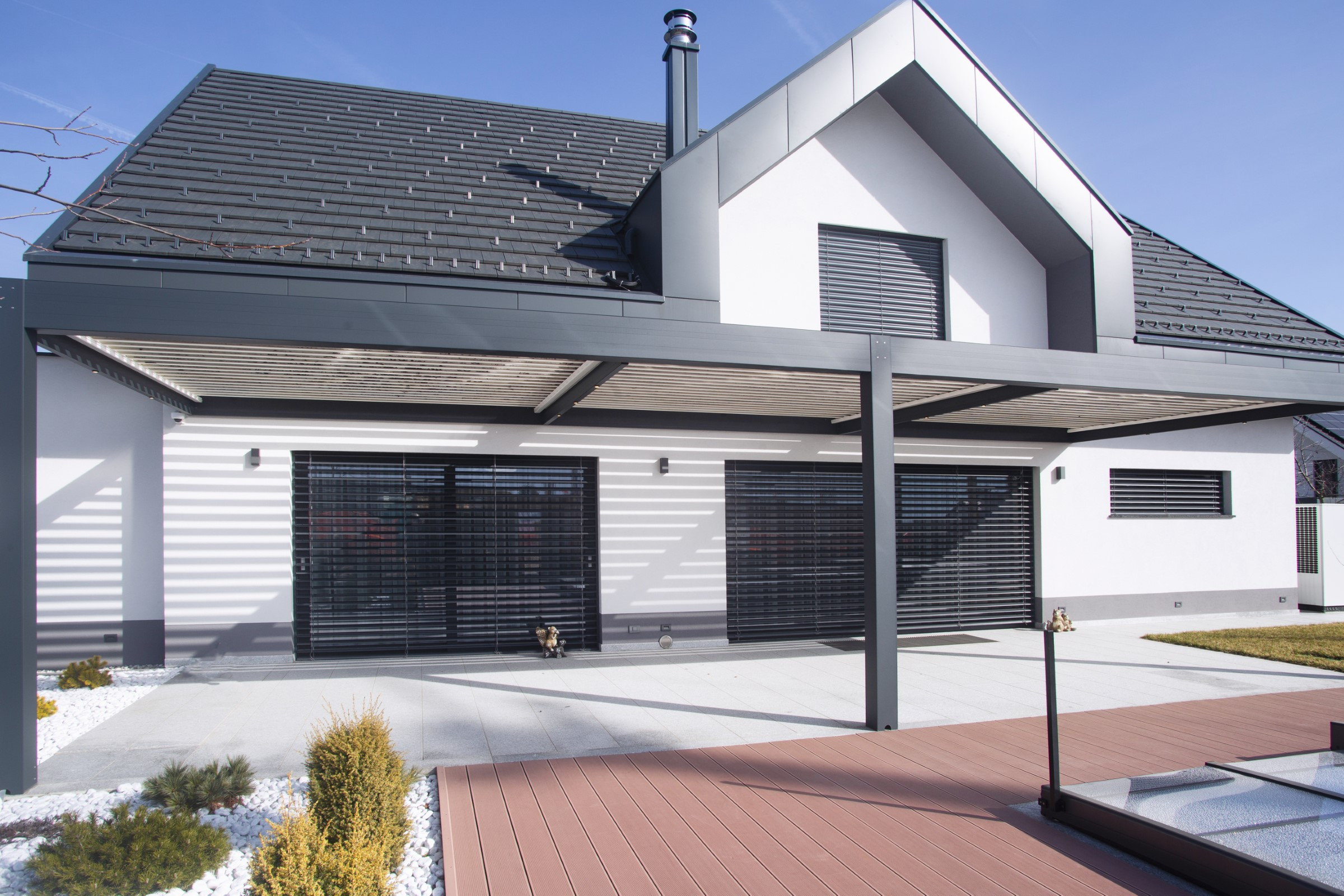 Projekt lamelna pergola BB Lesce