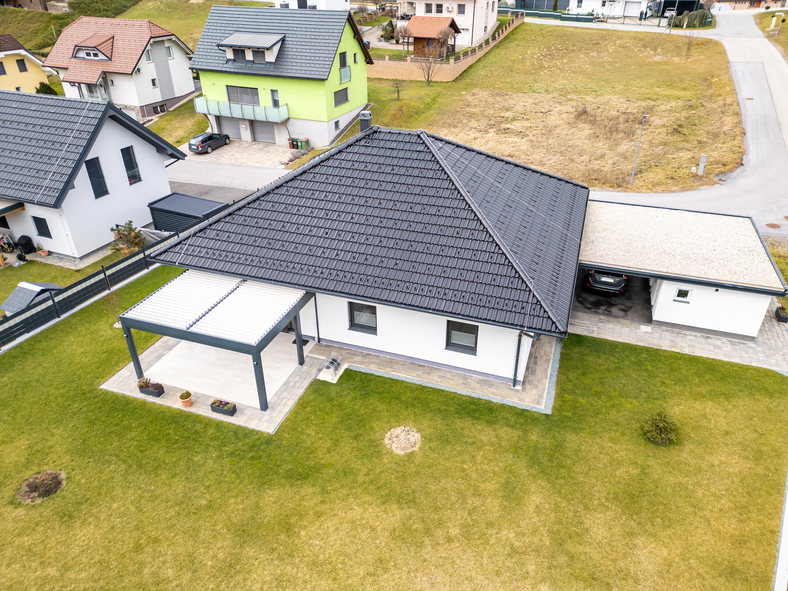 Projekt lamelna pergola DR Murska Sobota