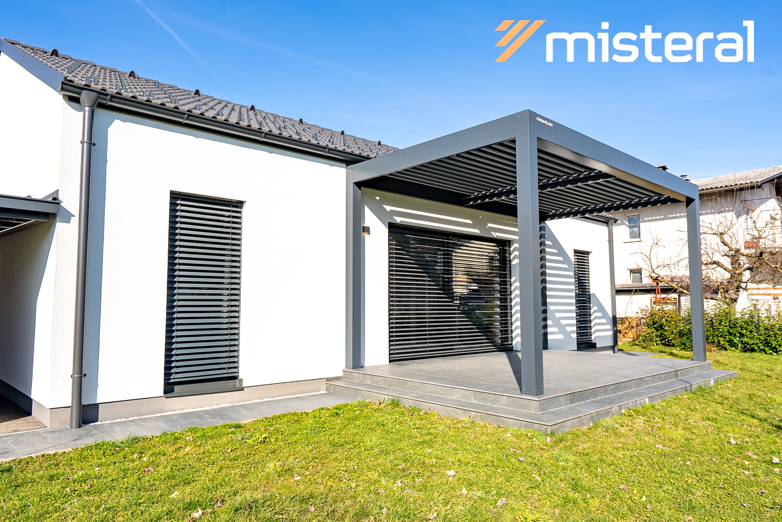 Projekt lamelna pergola GŠ Domžale