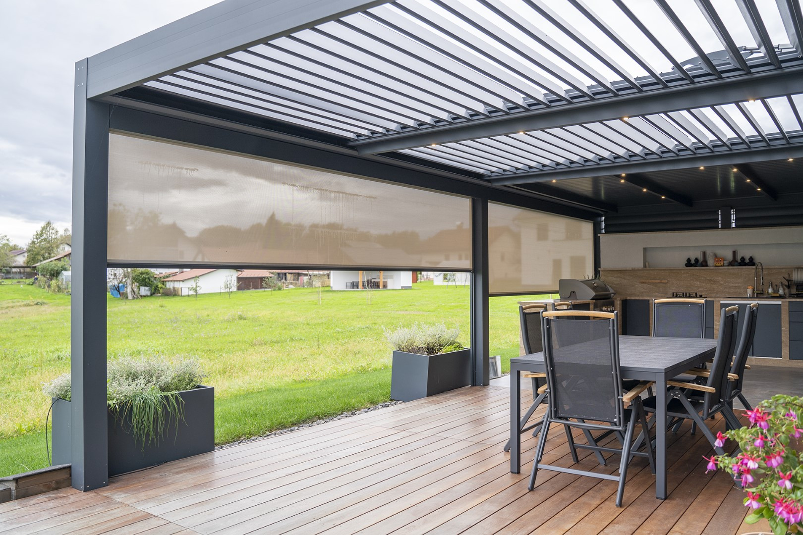 Projekt lamelna pergola IK Artiče