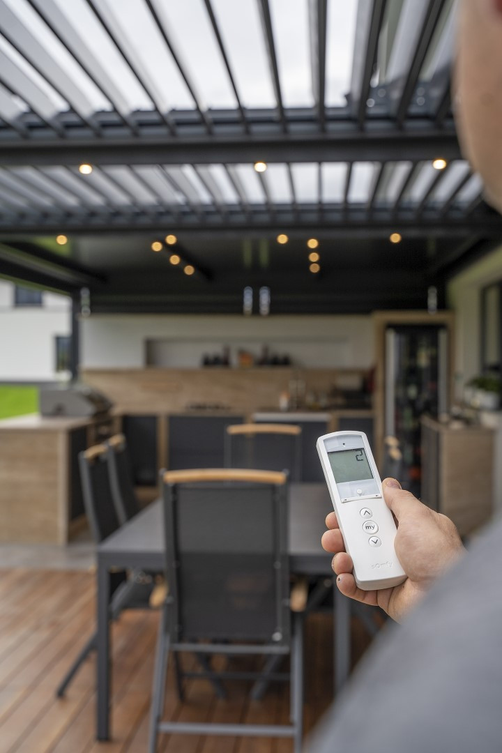 Projekt lamelna pergola IK Artiče